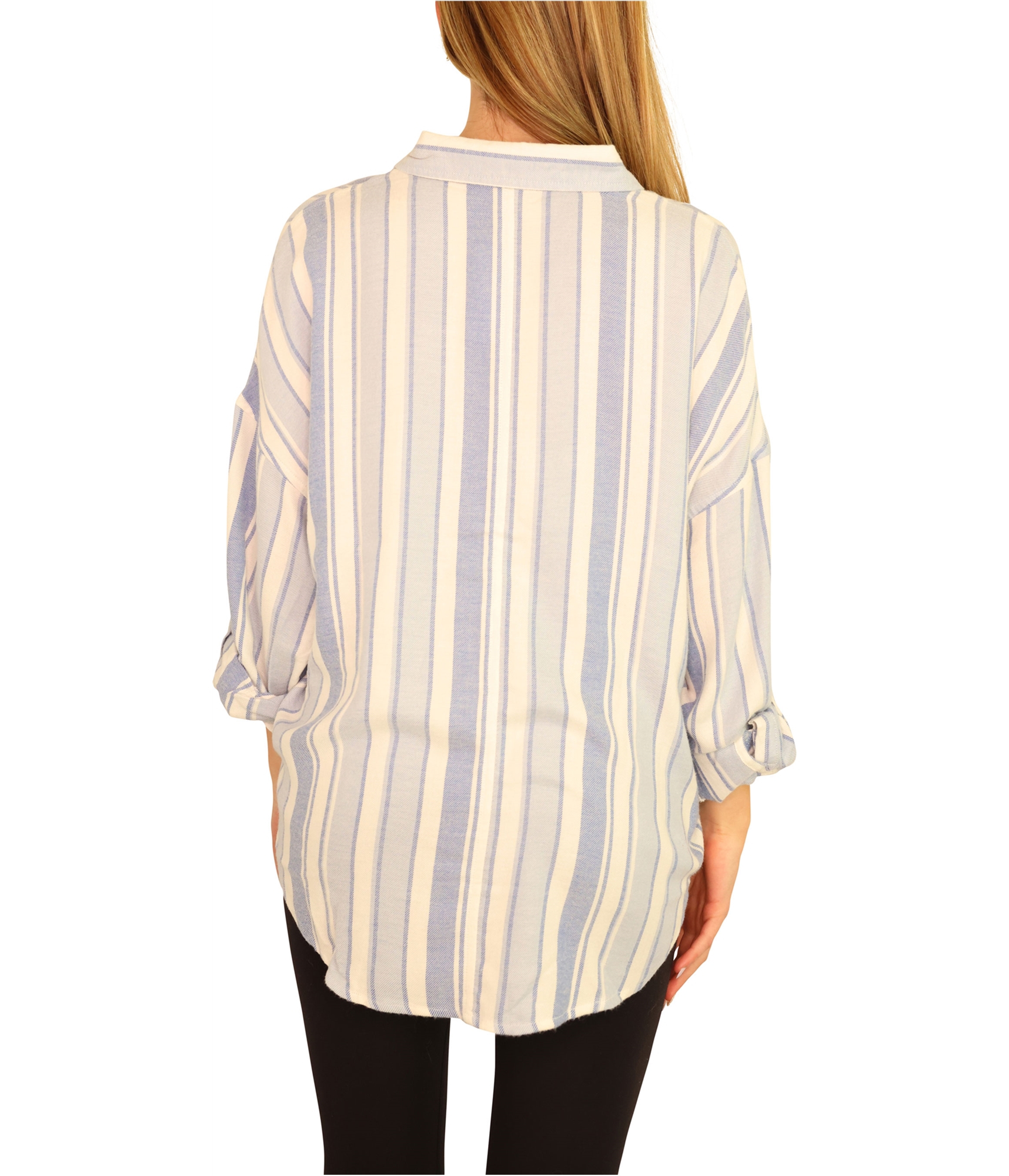 American Eagle Womens Stripe Button Up Shirt - Picture 4 of 26
