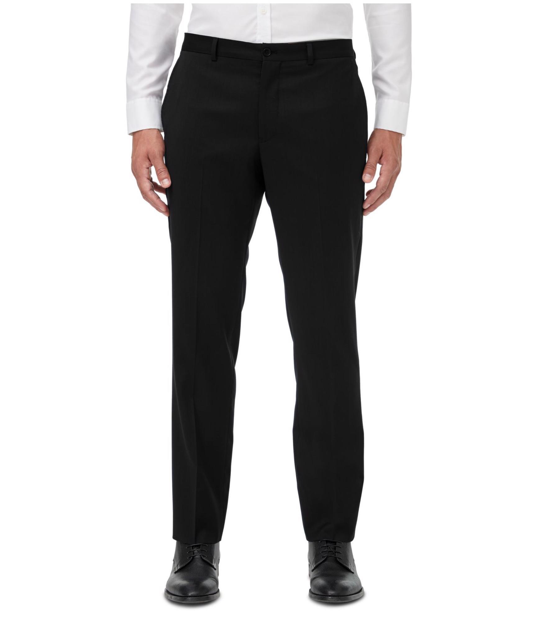 Мужские приталенные однотонные брюки-слаксы Armani Mens Slim Fit 14390₽