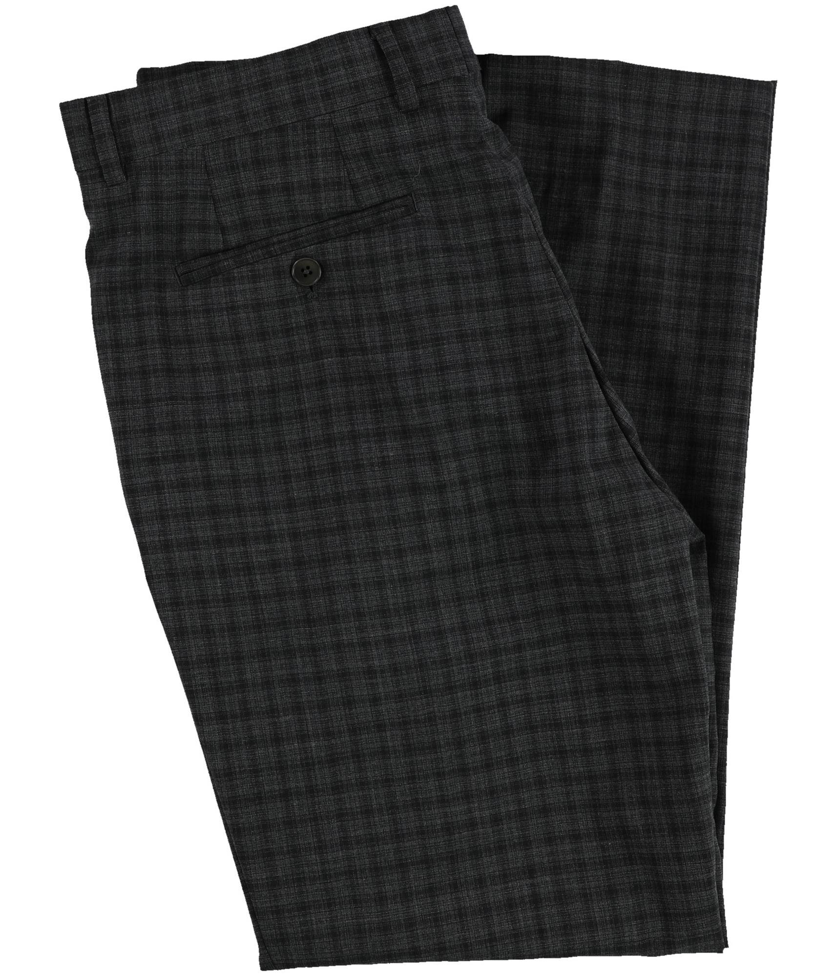 Armani Mens Checkered Slim Fit Dress Pants Slacks - Picture 3 of 11