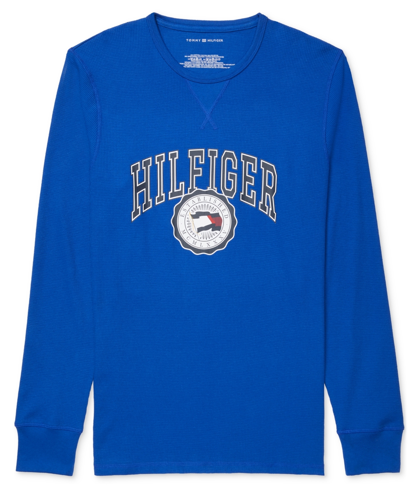 Мужская термо-пижама из вафельного трикотажа Tommy Hilfiger синяя XX-Large 3890₽