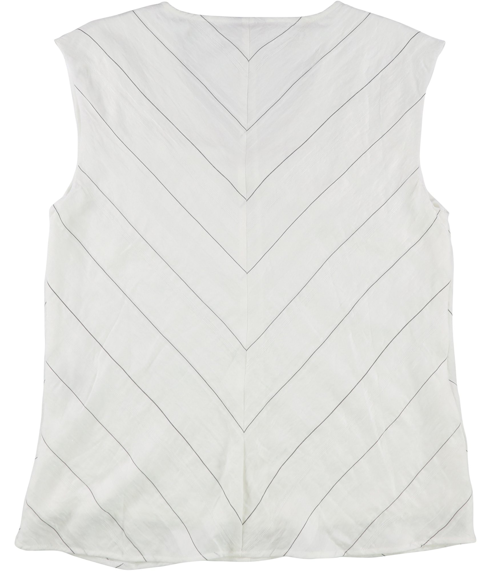 Alfani Womens Stripe Sleeveless Blouse Top - Picture 3 of 7