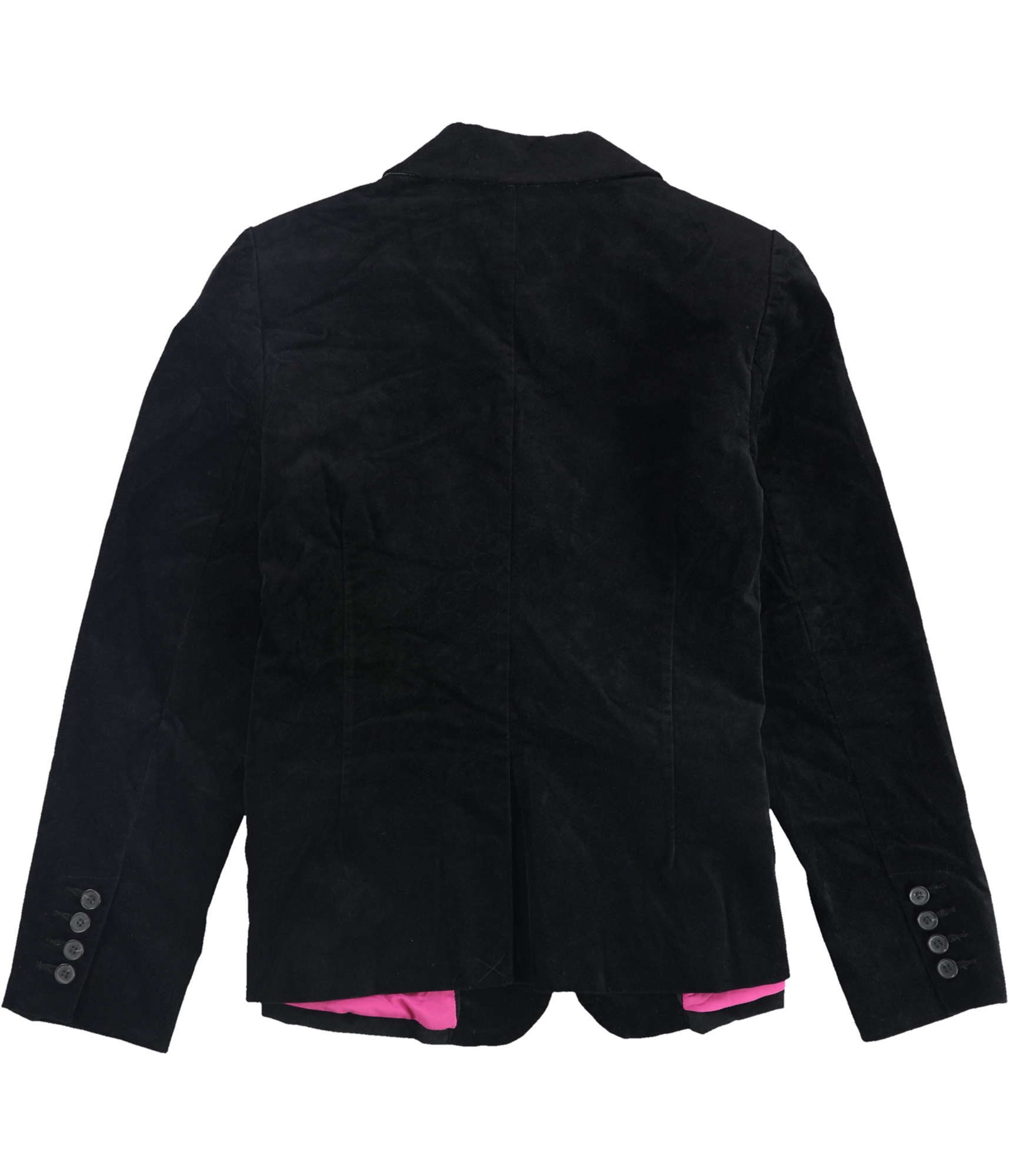 Charter Club Womens Velvet One Button Blazer Jacket, Black, 8 - Picture 2 of 2