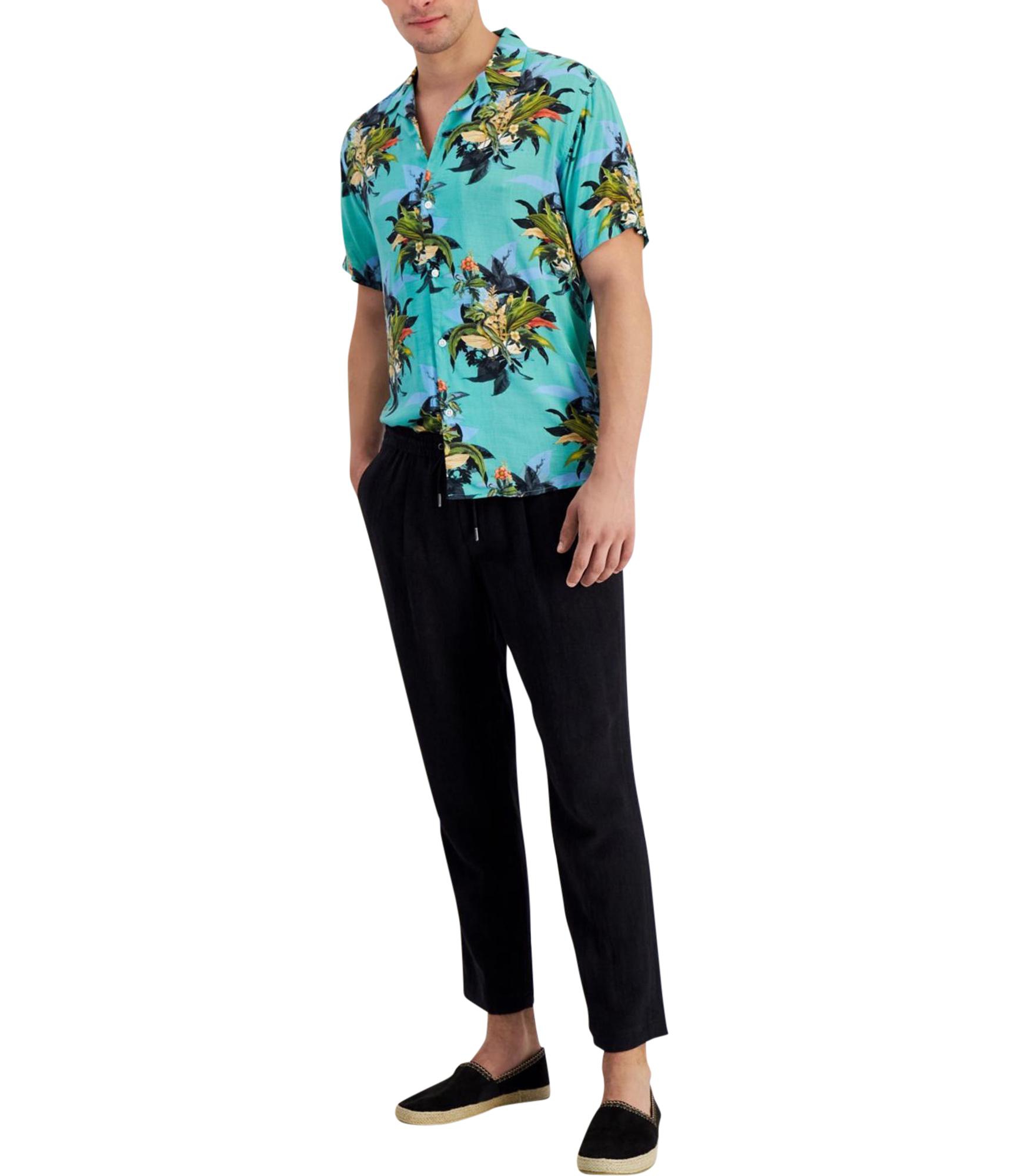 Мужские повседневные брюки для бега трусцой с текстурированным шнурком I.N.C, черные, XX-Large