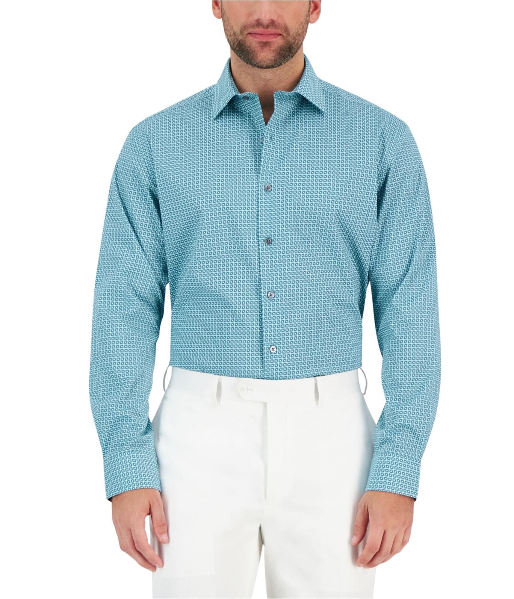 Мужская рубашка на пуговицах Alfani устойчивая к пятнам 4490₽