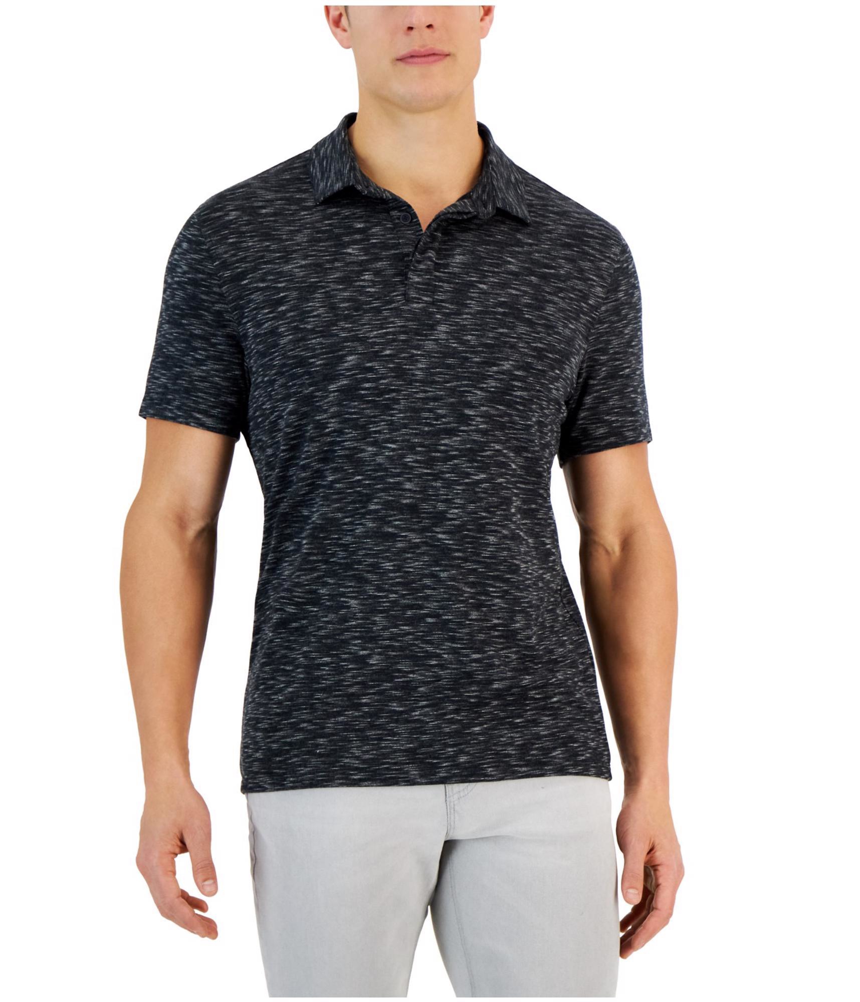 Мужская рубашка поло Alfani с отделкой под мрамор 3490₽