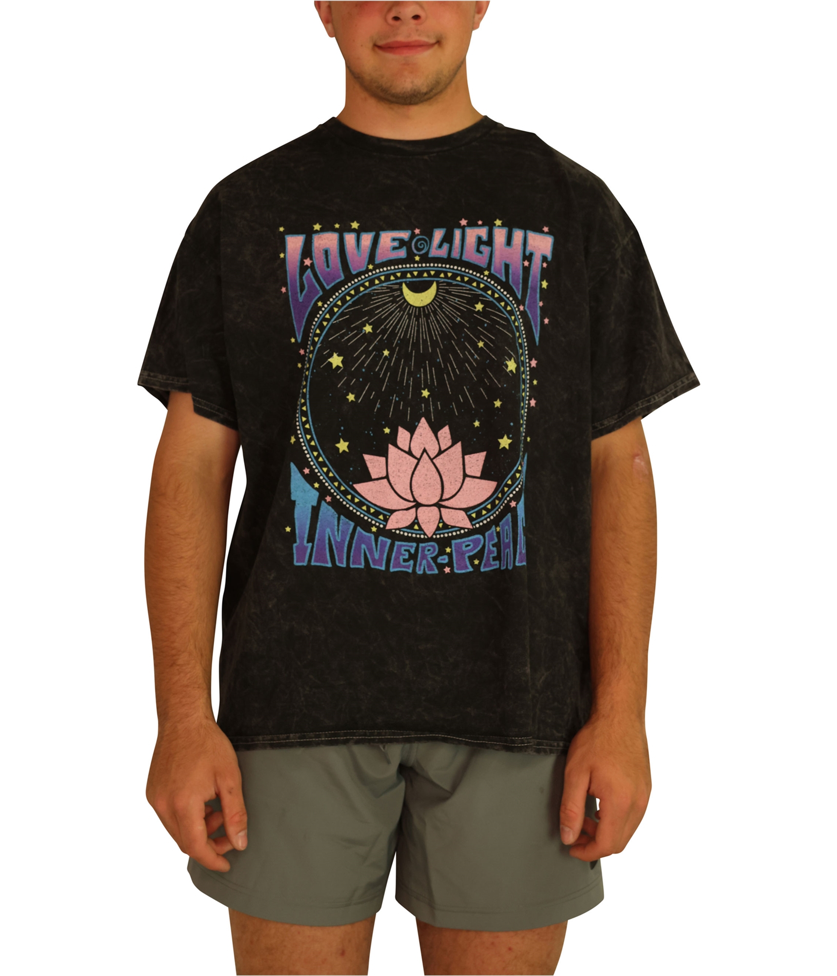 Футболка с графическим изображением Junk Food Mens Love Light Inner Peace