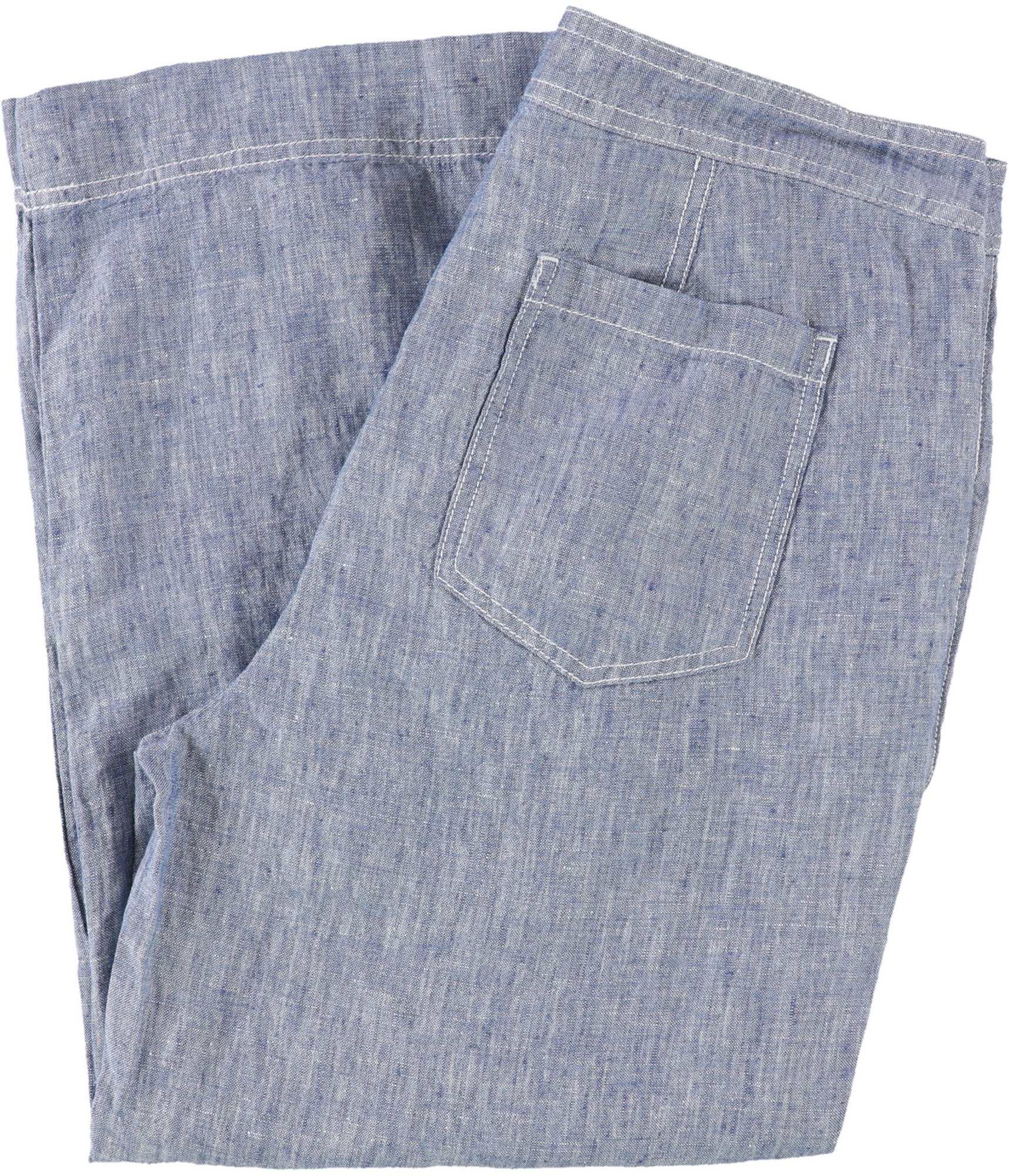 Ralph Lauren Womens Chambray Casual Wide Leg Pants - Picture 3 of 5
