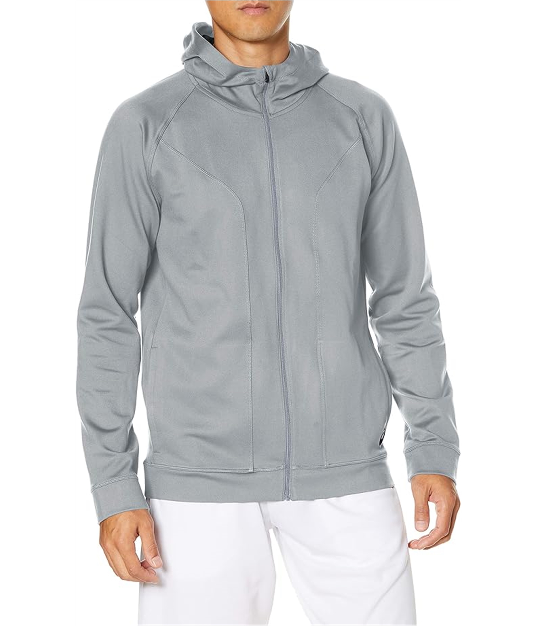 ASICS Mens Thermopolis Hoodie Jacket, Grey, Large