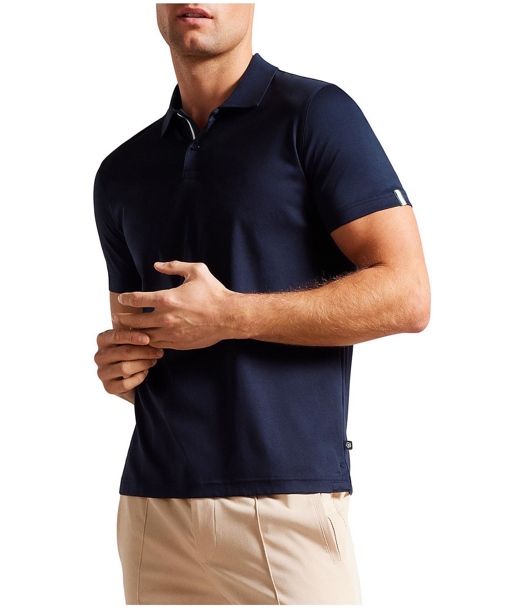 Мужская рубашка поло Ted Baker Zeiter Slim Fit из мягкой ткани