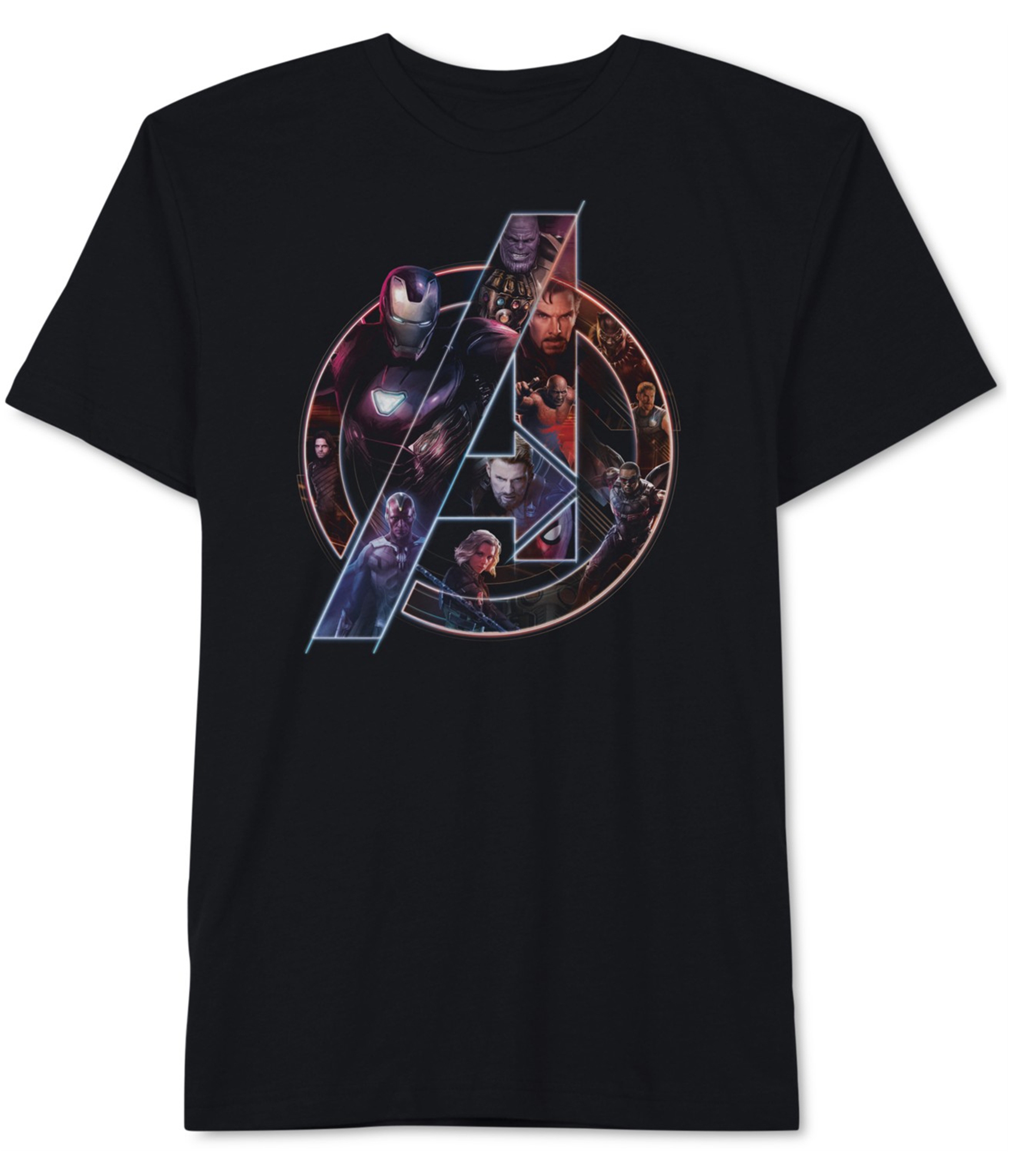 Гибридная мужская футболка Avengers Assembly с графическим принтом, черная, XXXXX-Большой размер