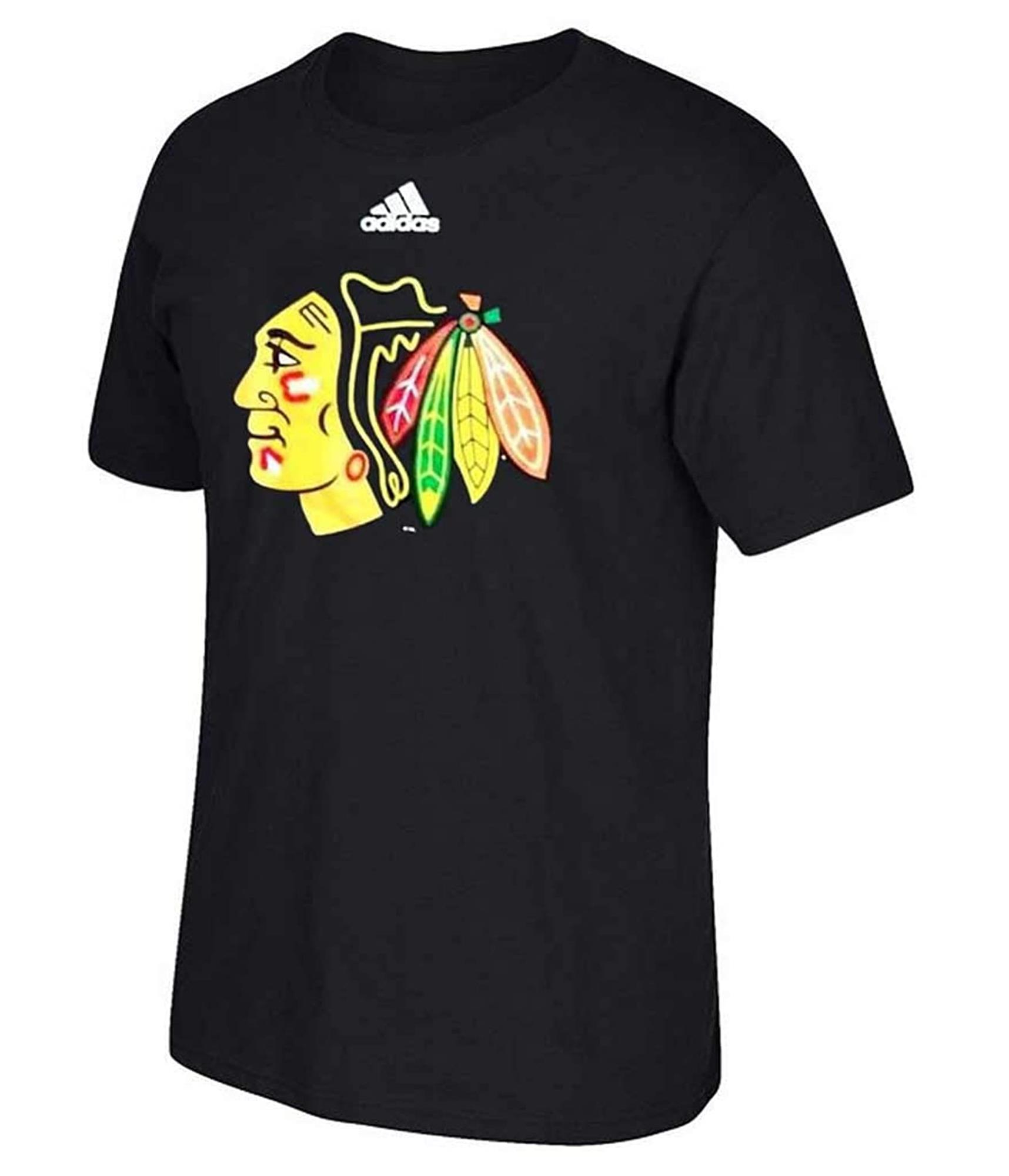 Мужская футболка с логотипом Adidas Chicago Blackhawks