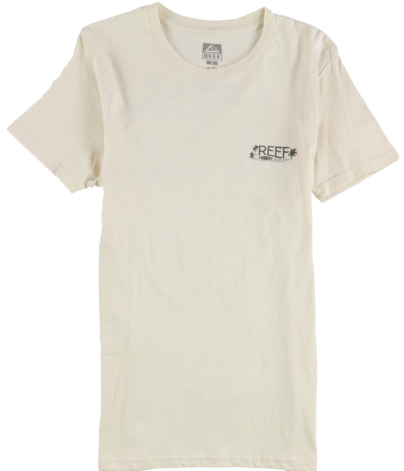 Футболка Reef Mens Surf Club California с графическим рисунком бежевый Маленький размер 3290₽