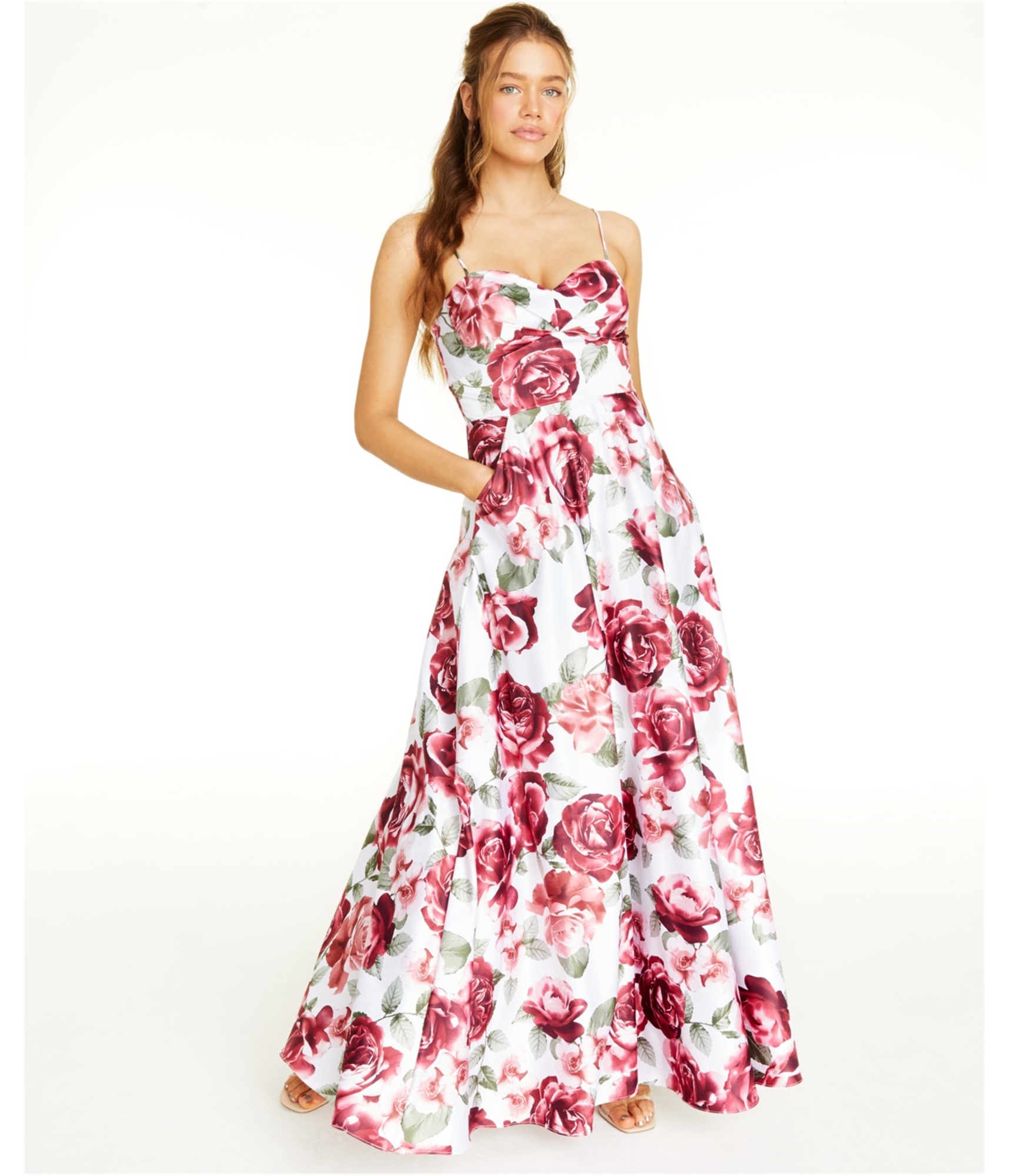 Женское платье City Studio Rose Sweetheart Fit & Flare, белое, для юниорок, 1