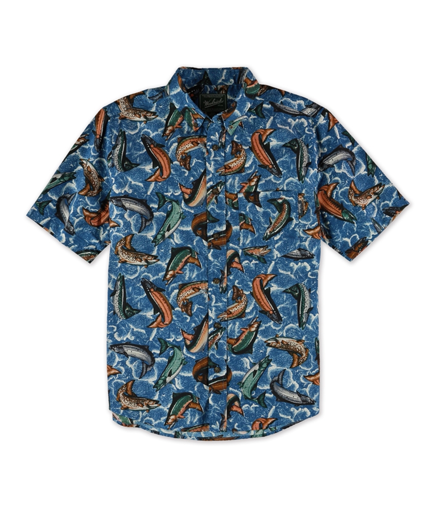 Woolrich Mens Walnut Run Button Up Shirt - Picture 2 of 5