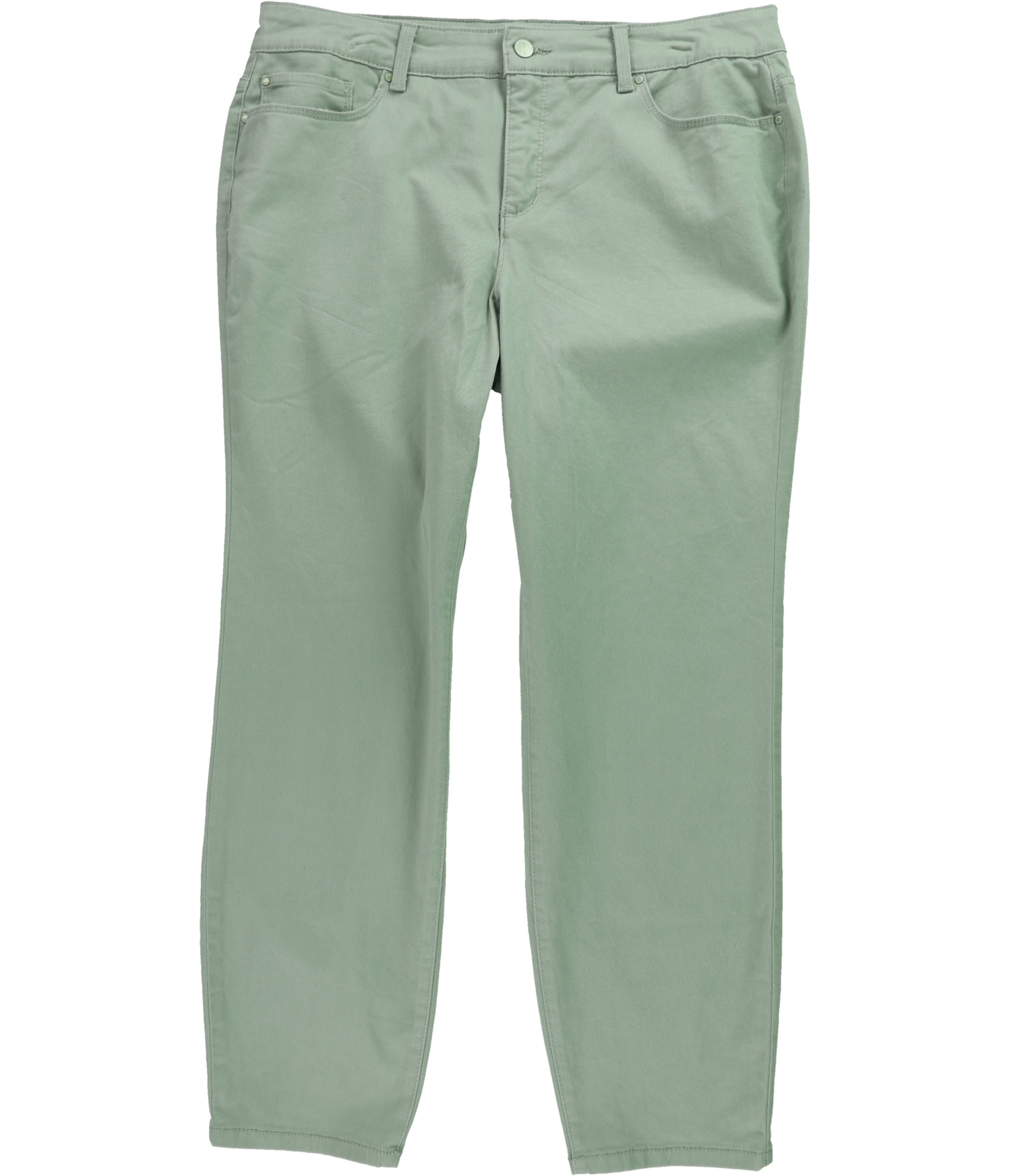 Charter Club Womens Bristol Skinny Fit Jeans, Green, Plus Size, 14W