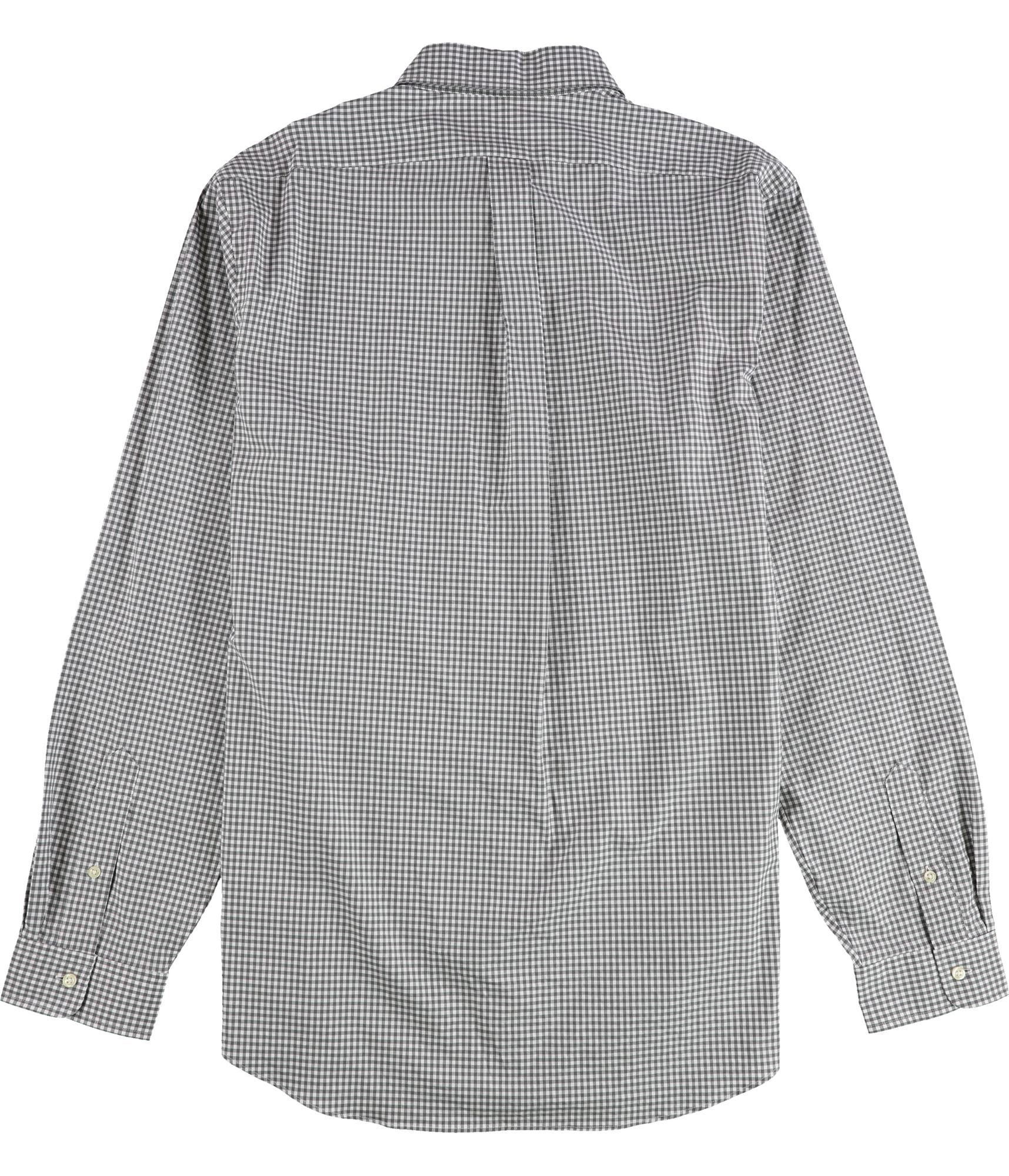 Ralph Lauren Mens Classic Fit Gingham Stretch Poplin Button Up Shirt - Picture 2 of 3