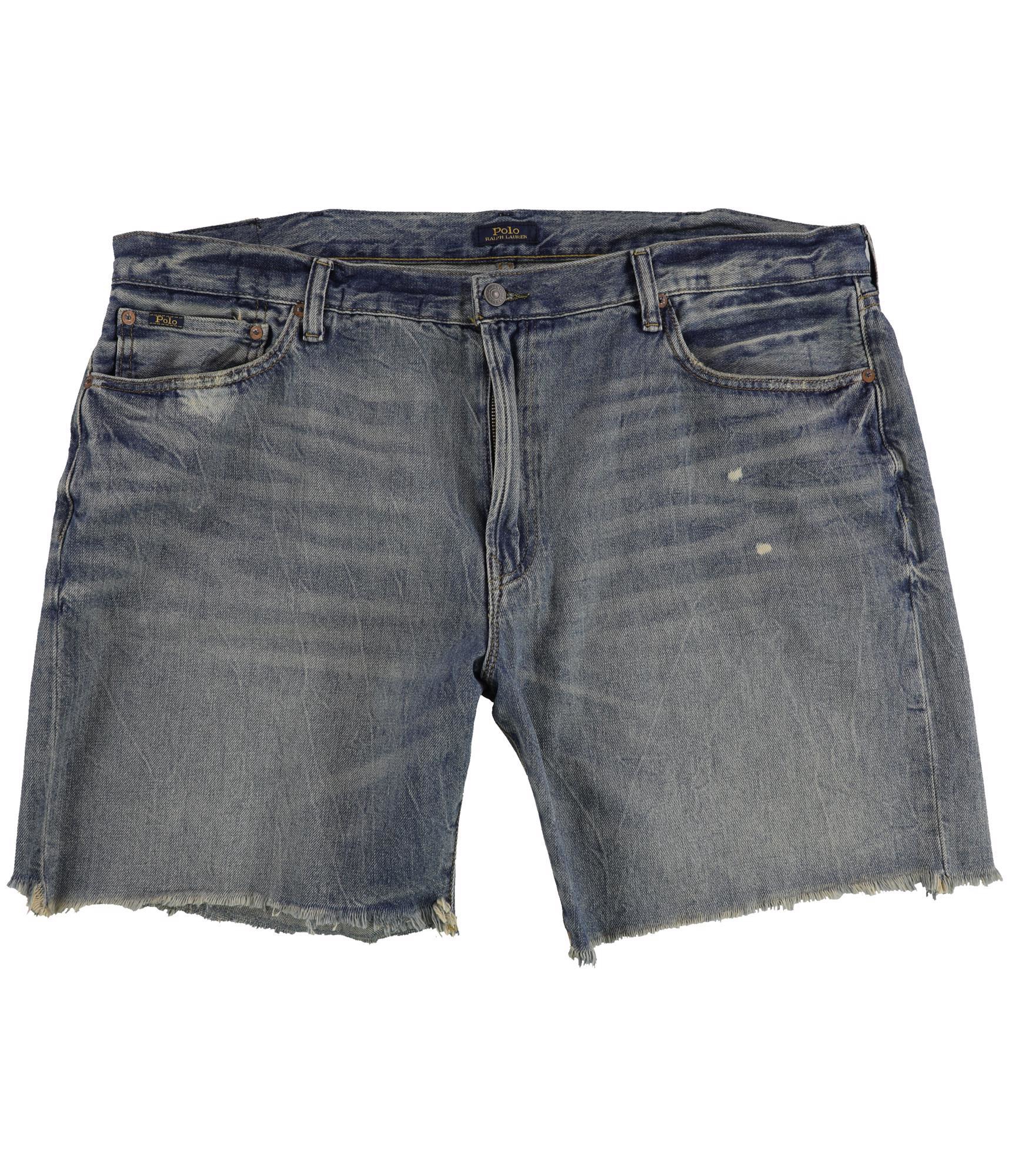 Повседневные джинсовые шорты Ralph Lauren окрашенные в черный цвет синие 42 6390₽