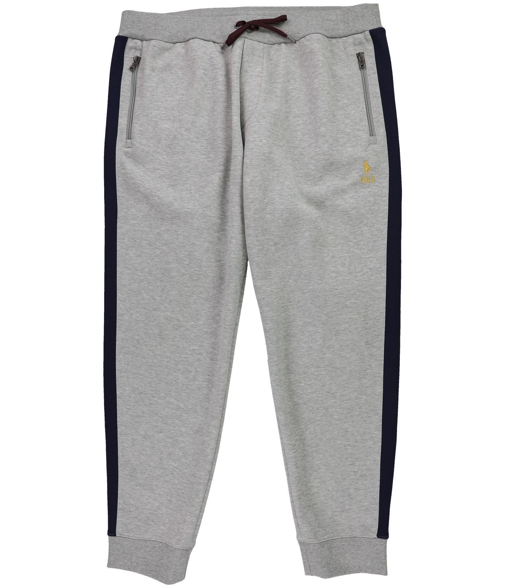 Ralph Lauren Mens Double Knit Casual Jogger Pants, Grey, XX-Large