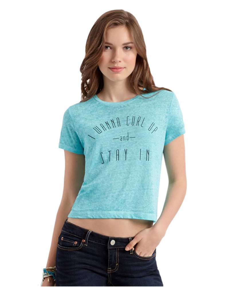 Женская футболка с рисунком Wanna Curl Up от Aeropostale Womens