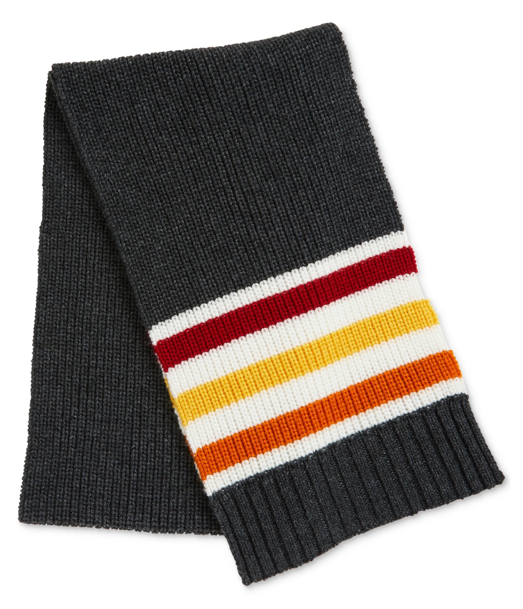 Мужской полосатый шарф в стиле ретро Nautica Серый Один размер 3890₽