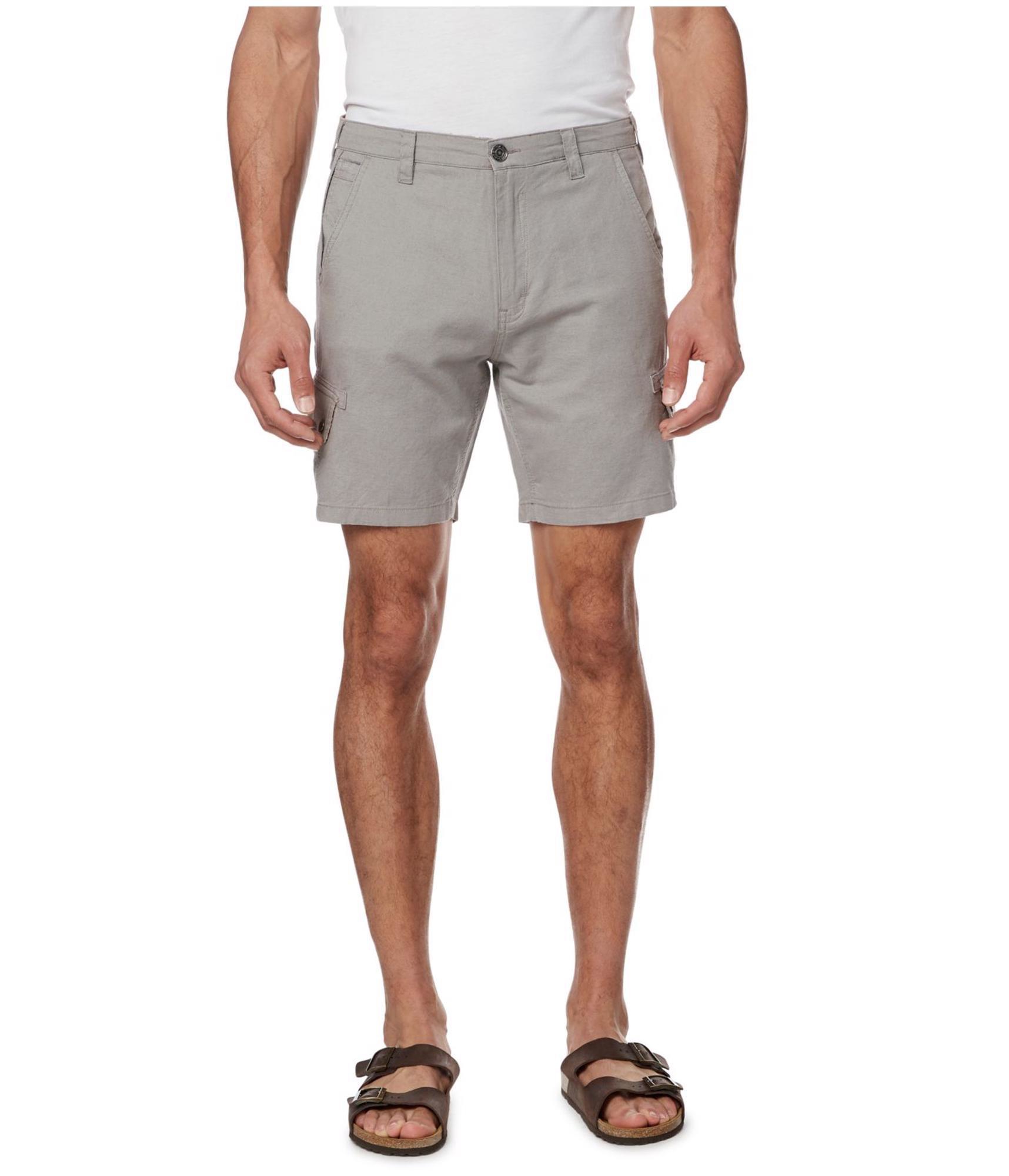 Повседневные шорты для прогулок Buffalo David Bitton мужские с отделкой и стиркой серые 36 5190₽