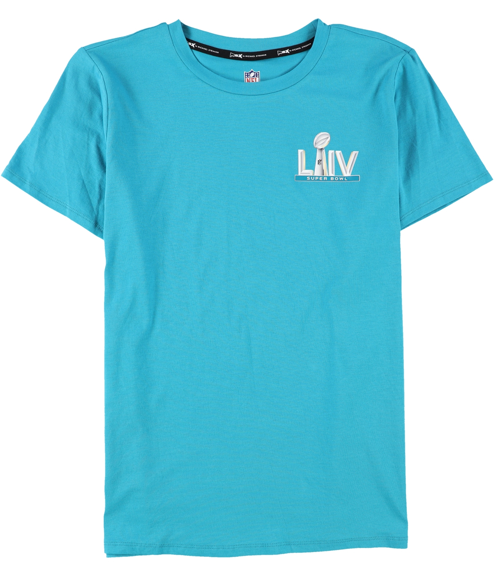 Мужская футболка с рисунком MSX Super Bowl 54, aqua, L 897100081952