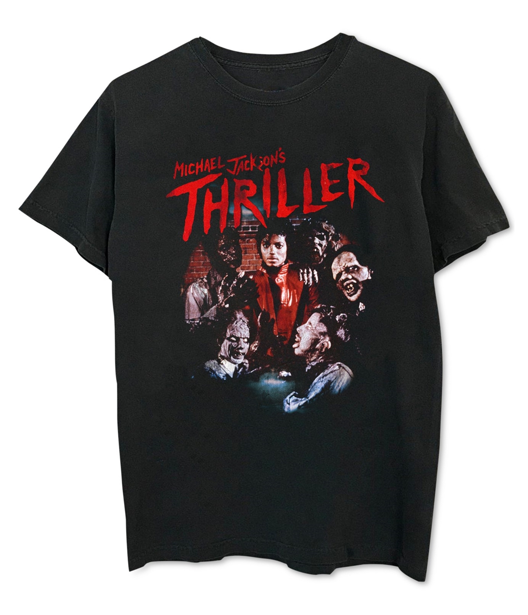 Мужская футболка с графическим изображением группы Band Specific Thriller черная L 2890₽