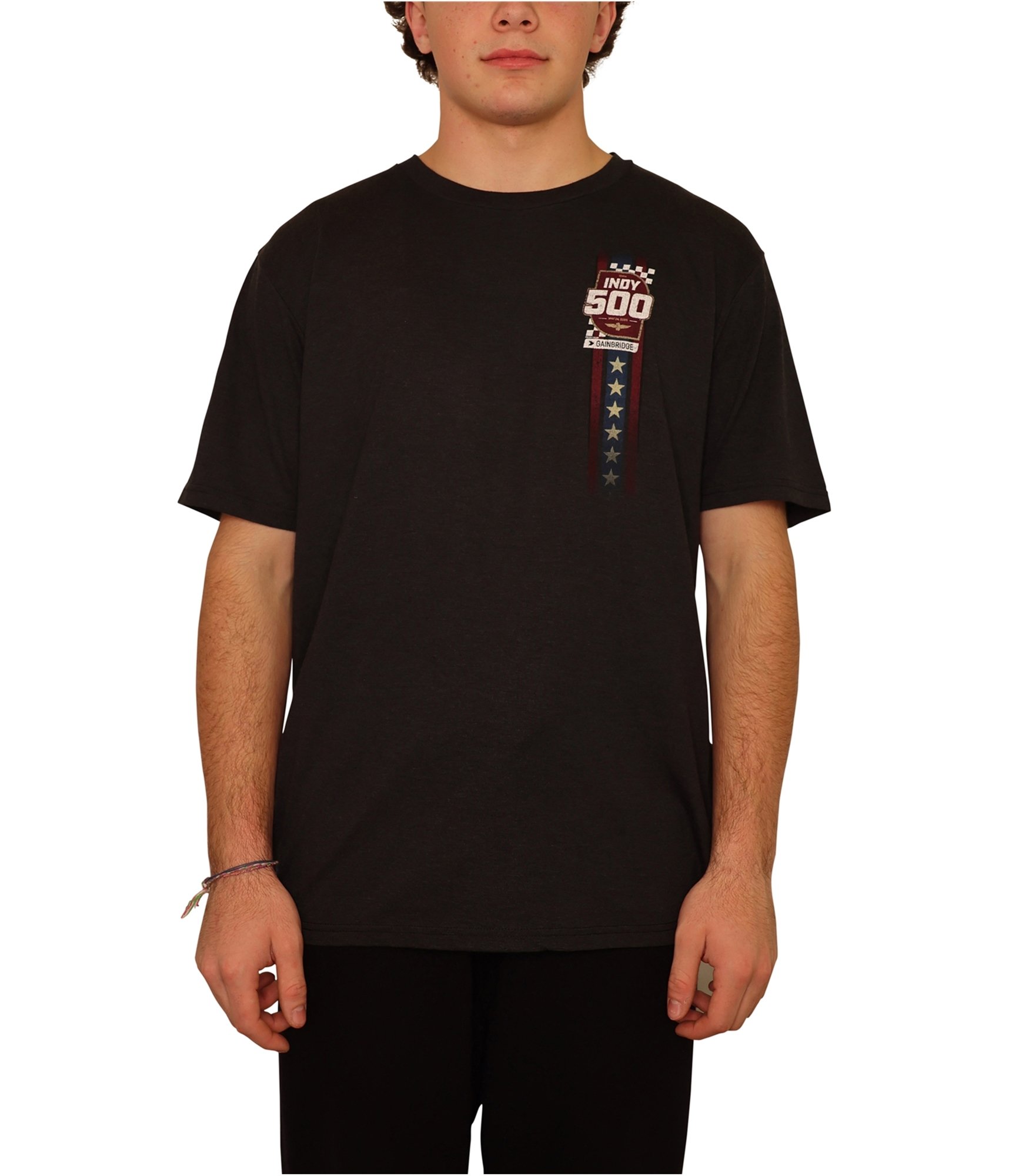 Indy 500 Herren Americana Graphic T-Shirt, anthrazit, S