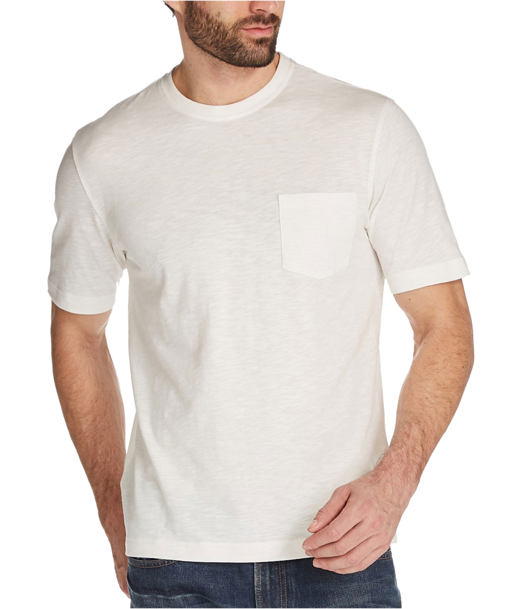 Мужская базовая футболка с карманами, защищенная от непогоды, белая, M