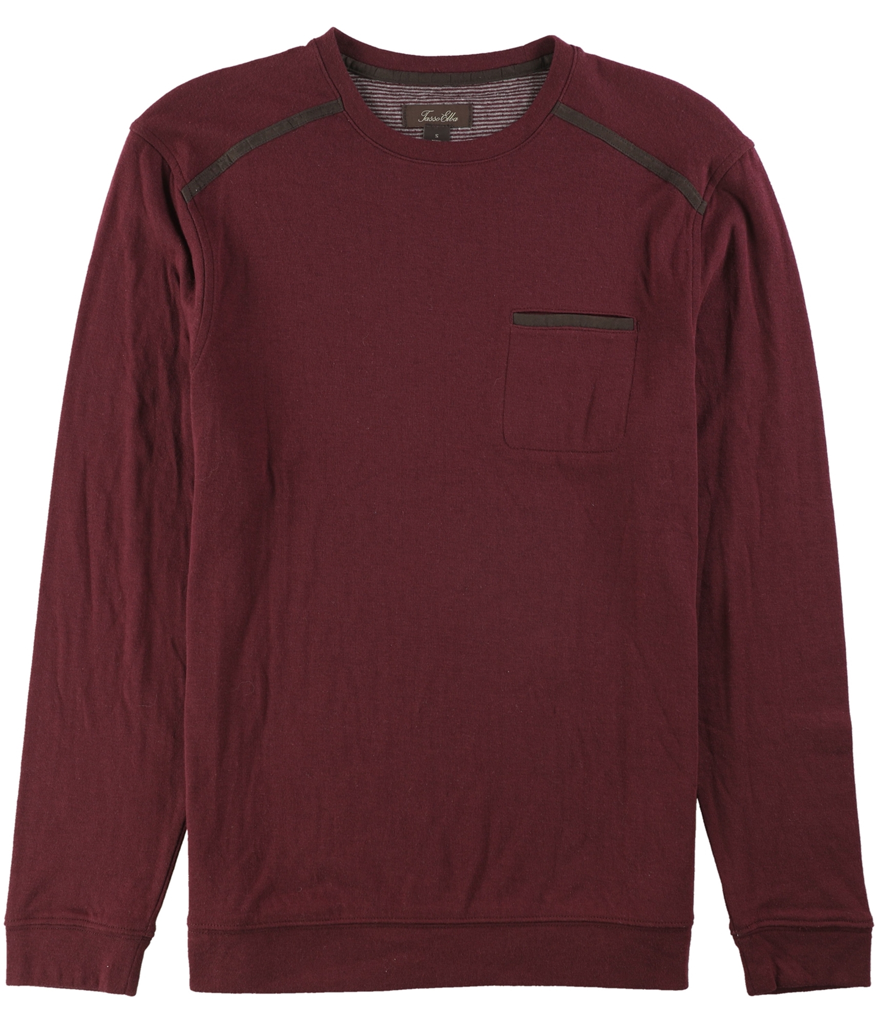 Мужская базовая футболка Tasso Elba с отделкой из искусственной замши portroyale M 4290₽