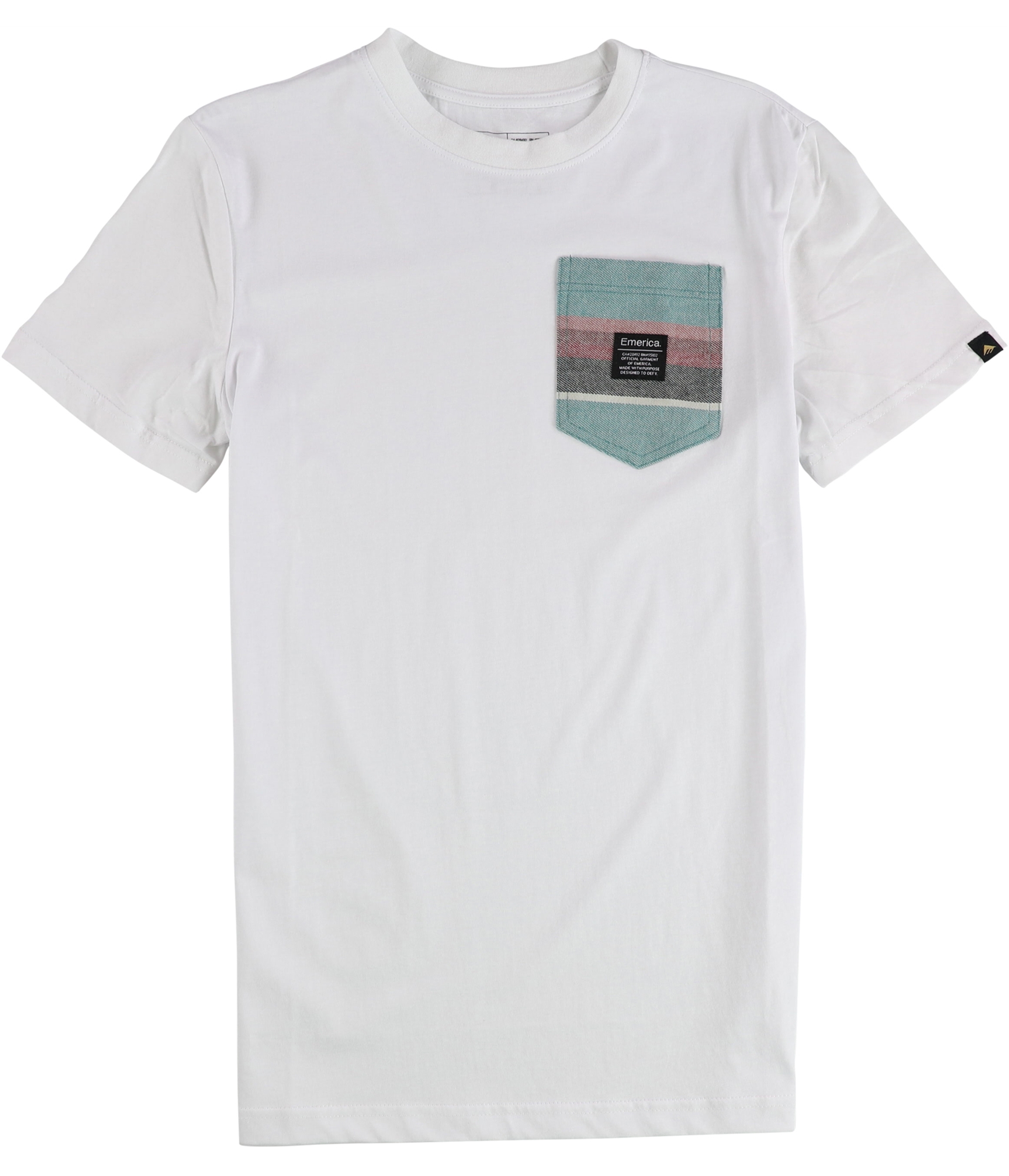 Emerica Мужская футболка The S West украшенная карманом белая S 3290₽