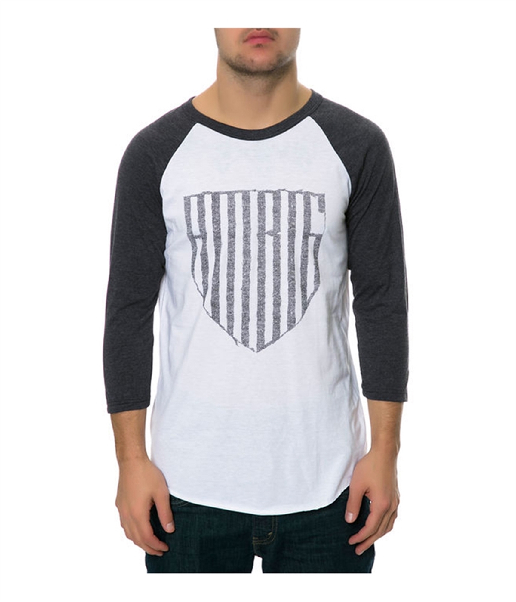 Мужская футболка с бейсбольным рисунком AMBIG The Guarded, белый, XL