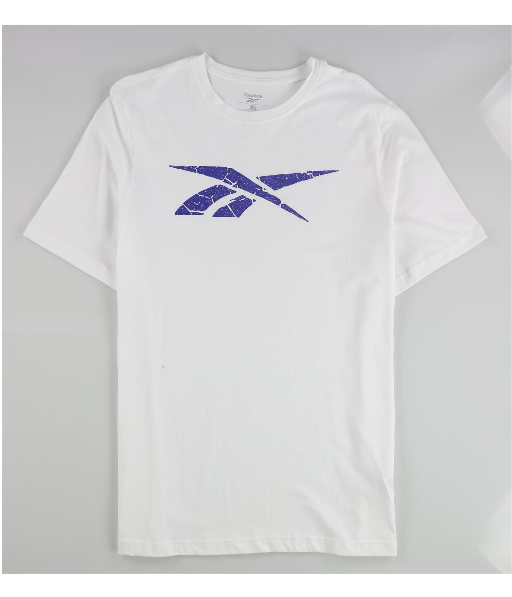 Мужская футболка с рельефным векторным логотипом Reebok, белая, XL