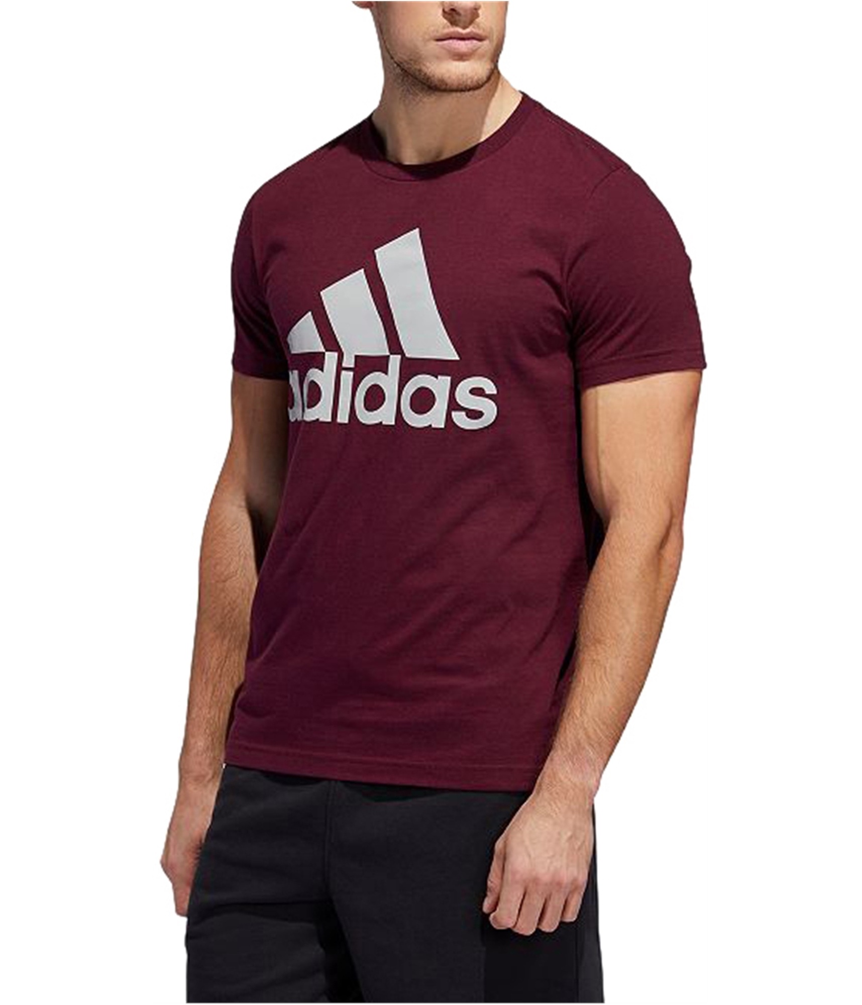 Мужская футболка с графическим логотипом Adidas темно-бордовый S 897100107659 3090₽