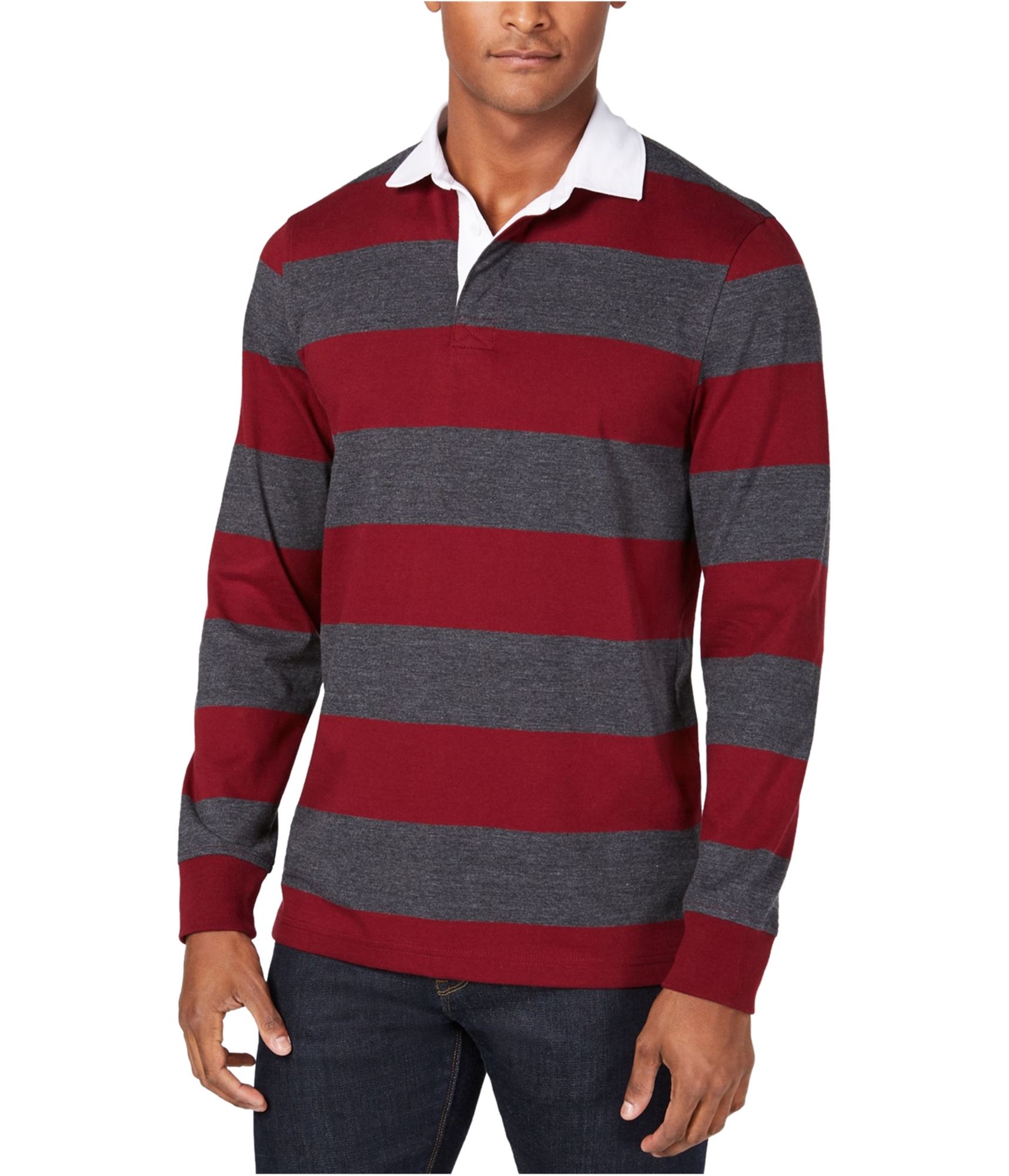 Мужская рубашка поло в полоску Club Room redgry XL 4490₽