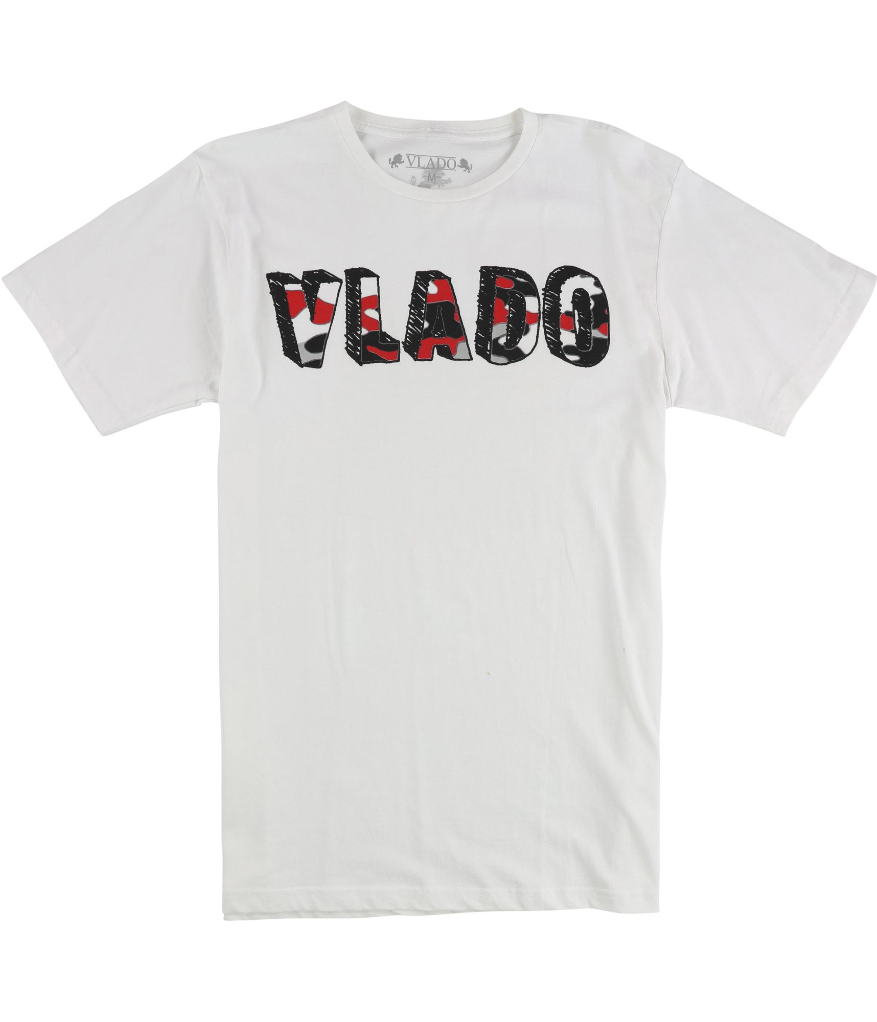 Мужская футболка с 3D-логотипом Vlado, красно-белая, M