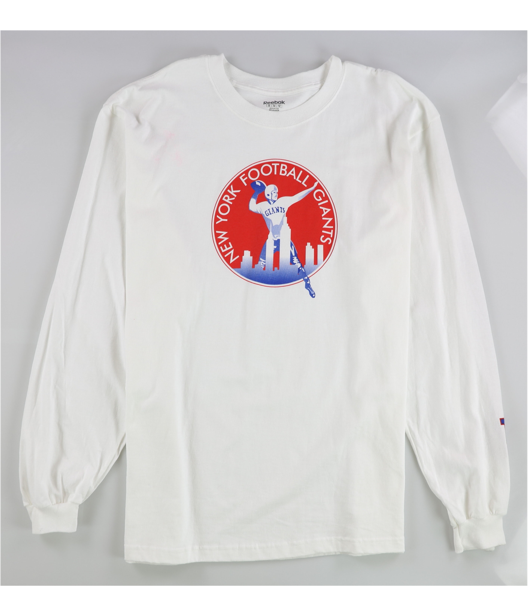 Мужская футболка с рисунком New York Football Giants от Reebok, белая, 2XL