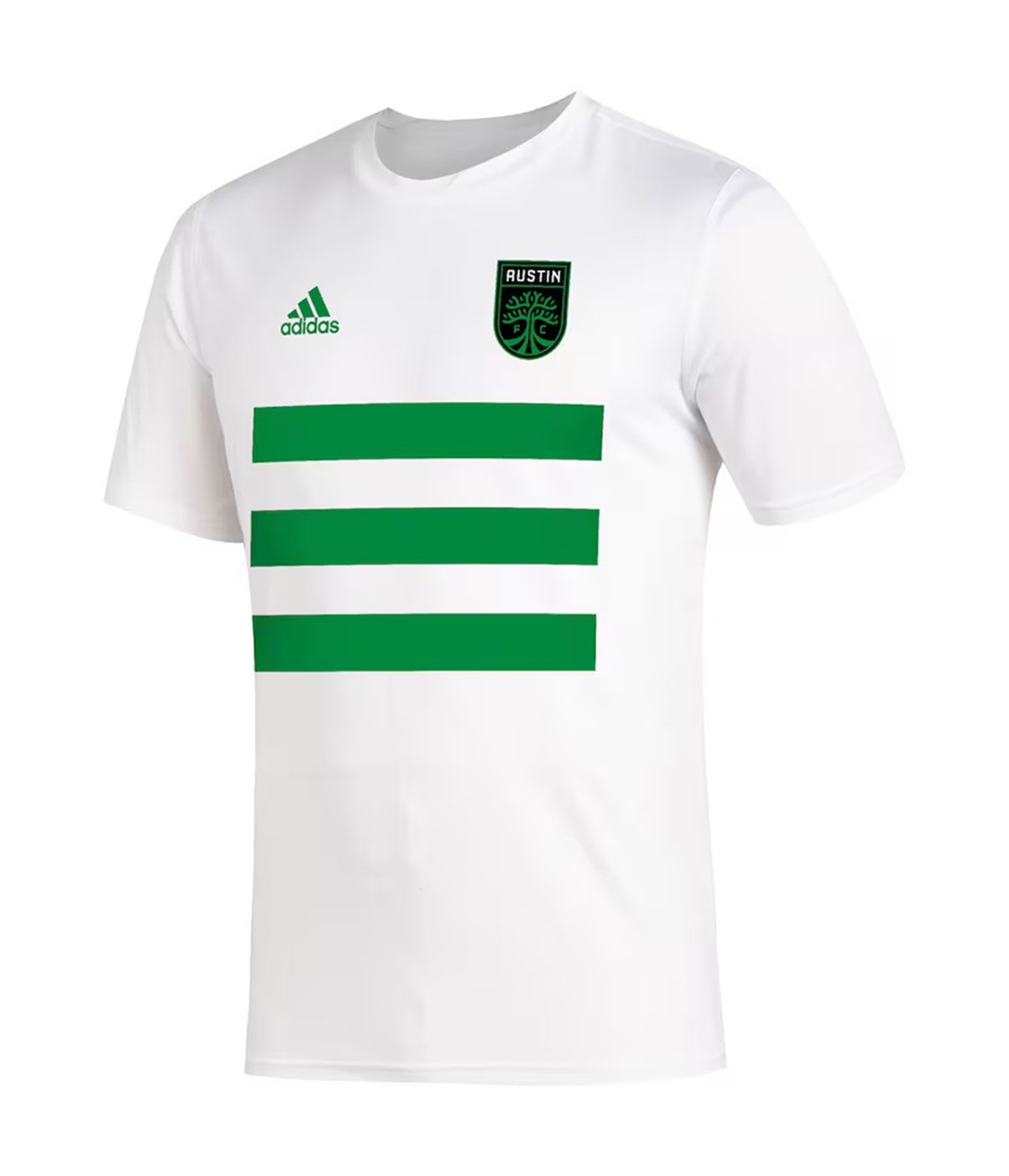 Мужская футболка Adidas Austin FC с тремя полосками Life Pitch Aeroready Basic, белая, XL
