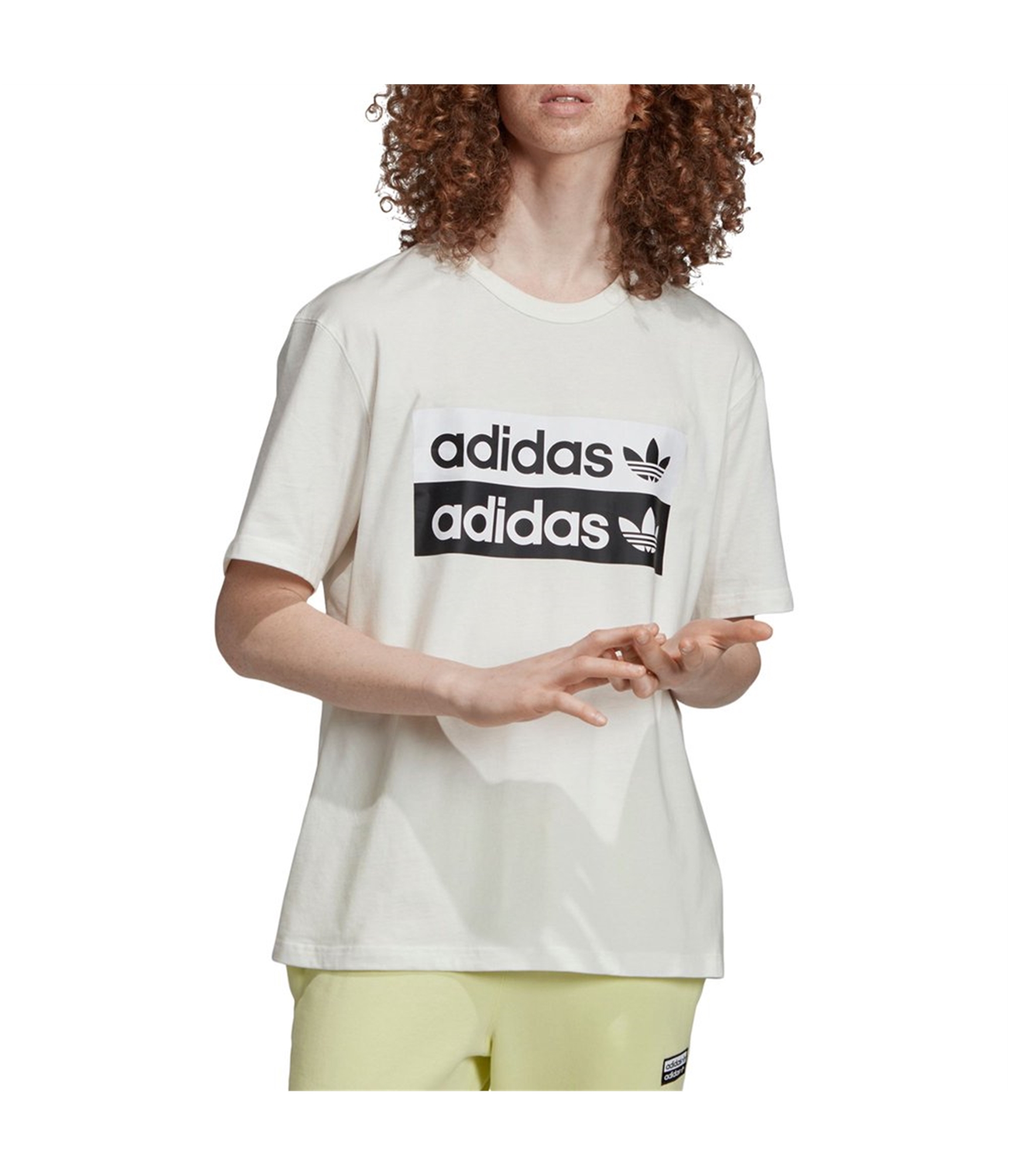Мужская футболка Adidas с логотипом RYV бежевый S 3290₽
