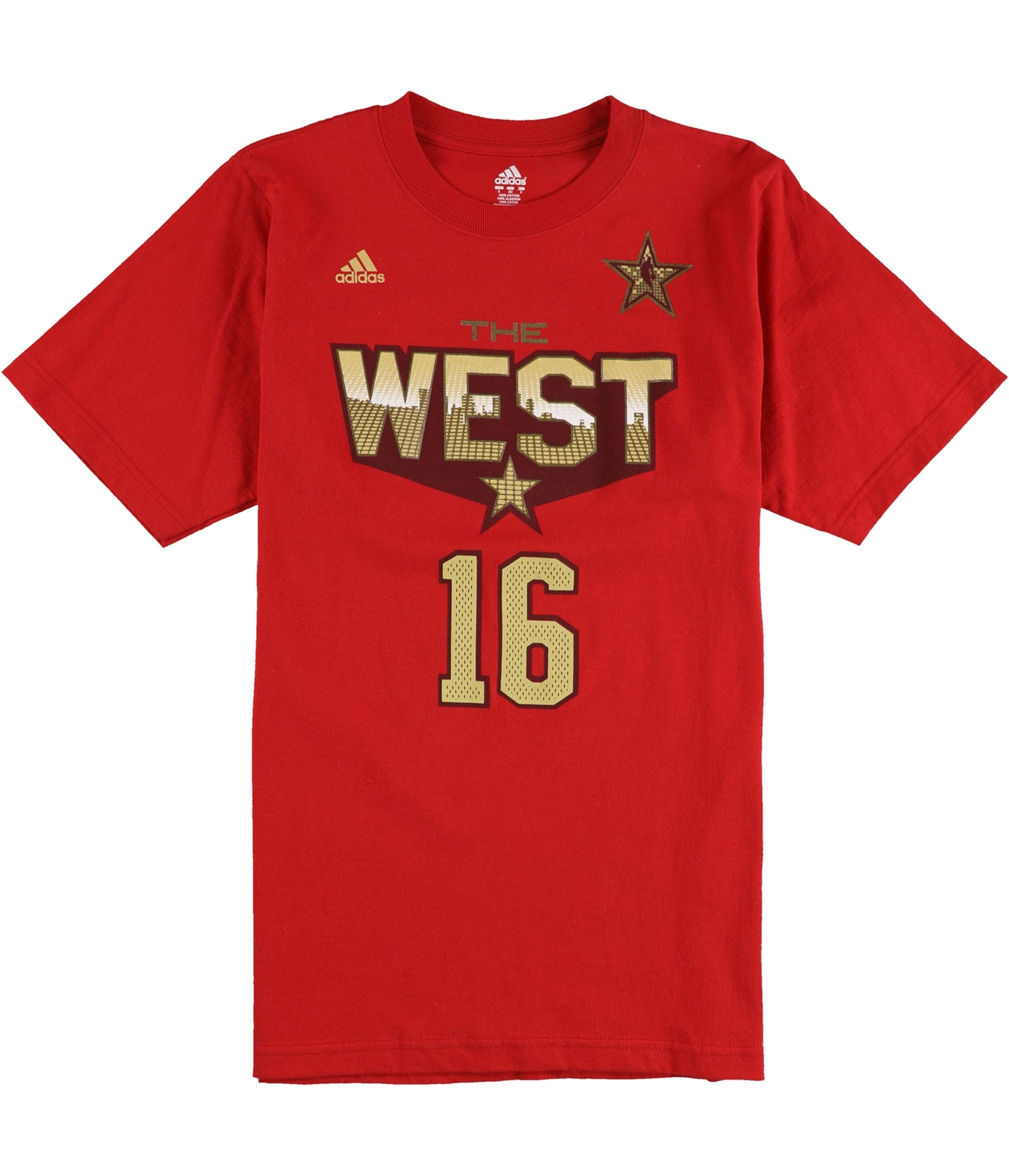 Мужская футболка Adidas с изображением всех звезд Лос-АНДЖЕЛЕС ЛЕЙКЕРС красный цвет S 2890₽