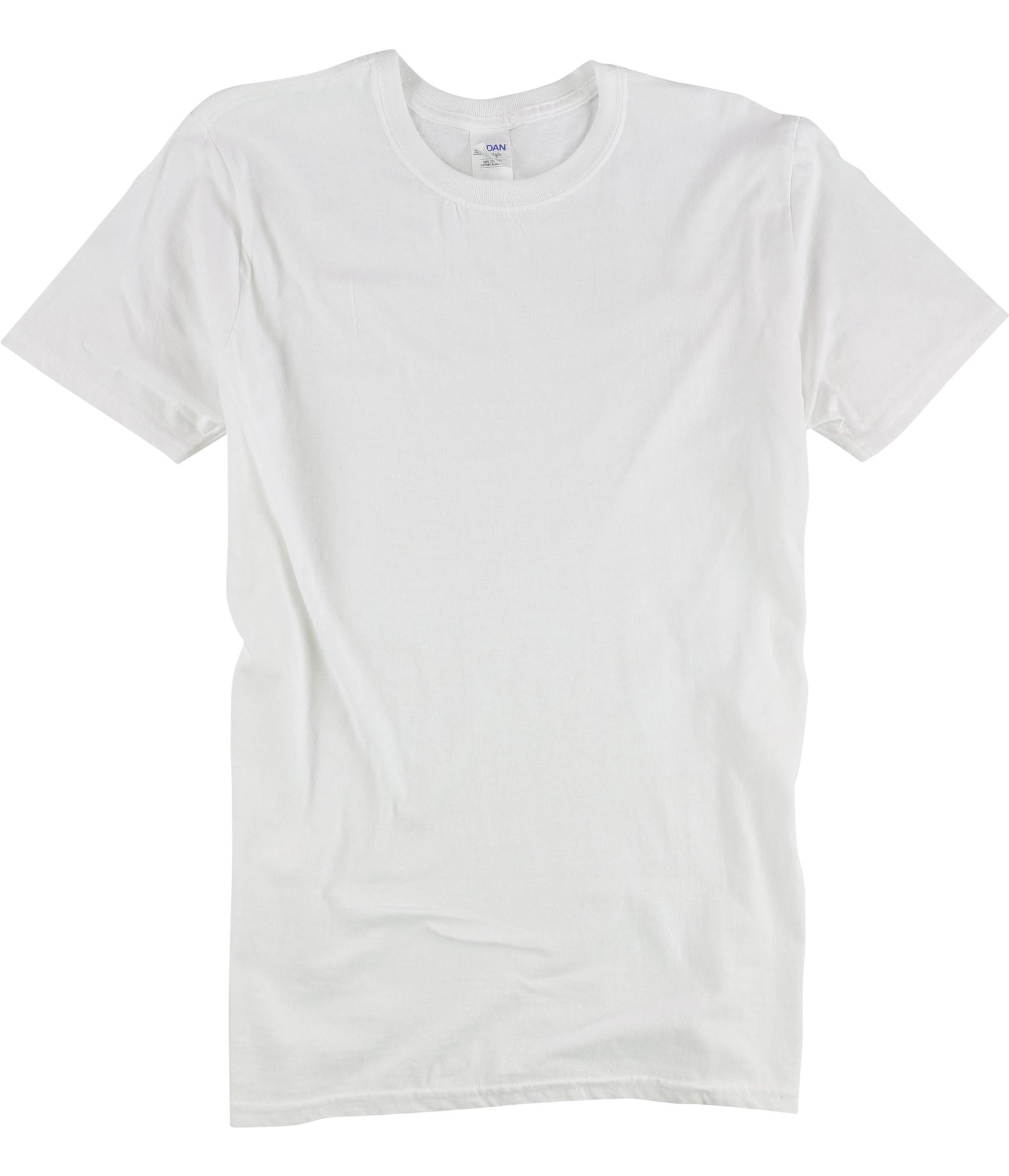 Мужская однотонная базовая футболка Gildan, белая, M