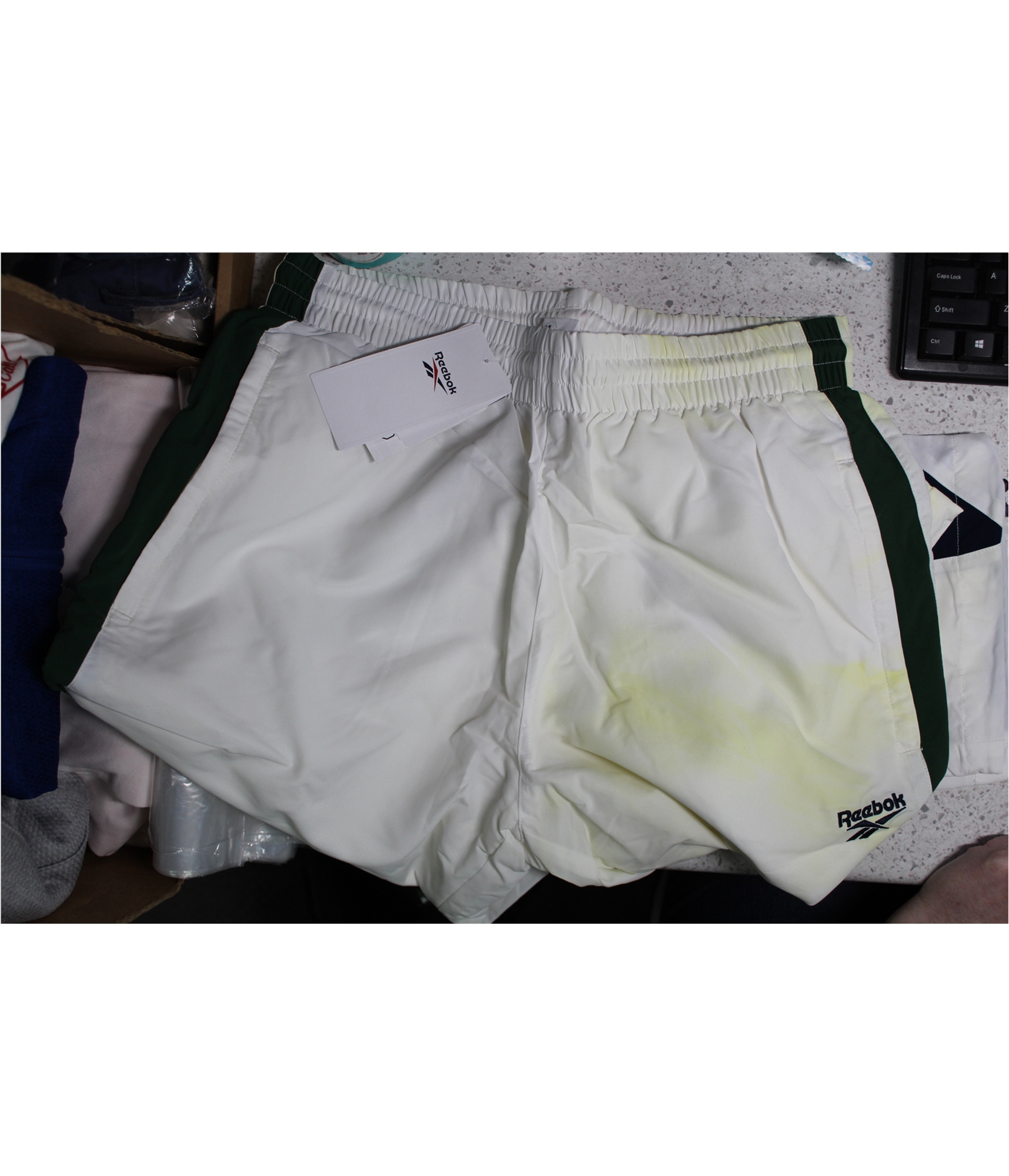 Reebok Mens Twin Vector Athletic Track Pants, chalk, M - Bild 6 von 9