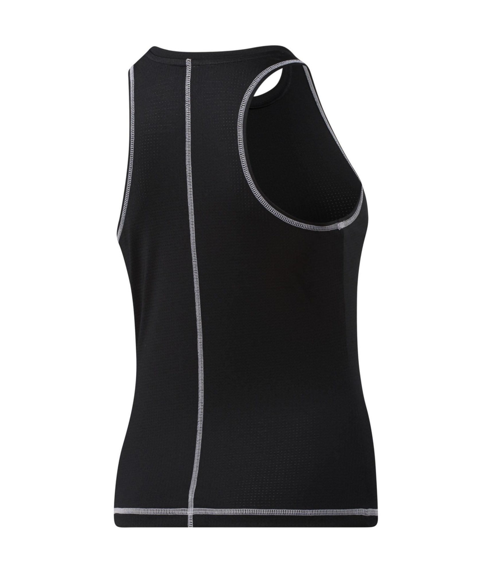 Reebok Womens Work Out Ready Mesh Racerback Tank Top, Black, Small - Bild 2 von 2