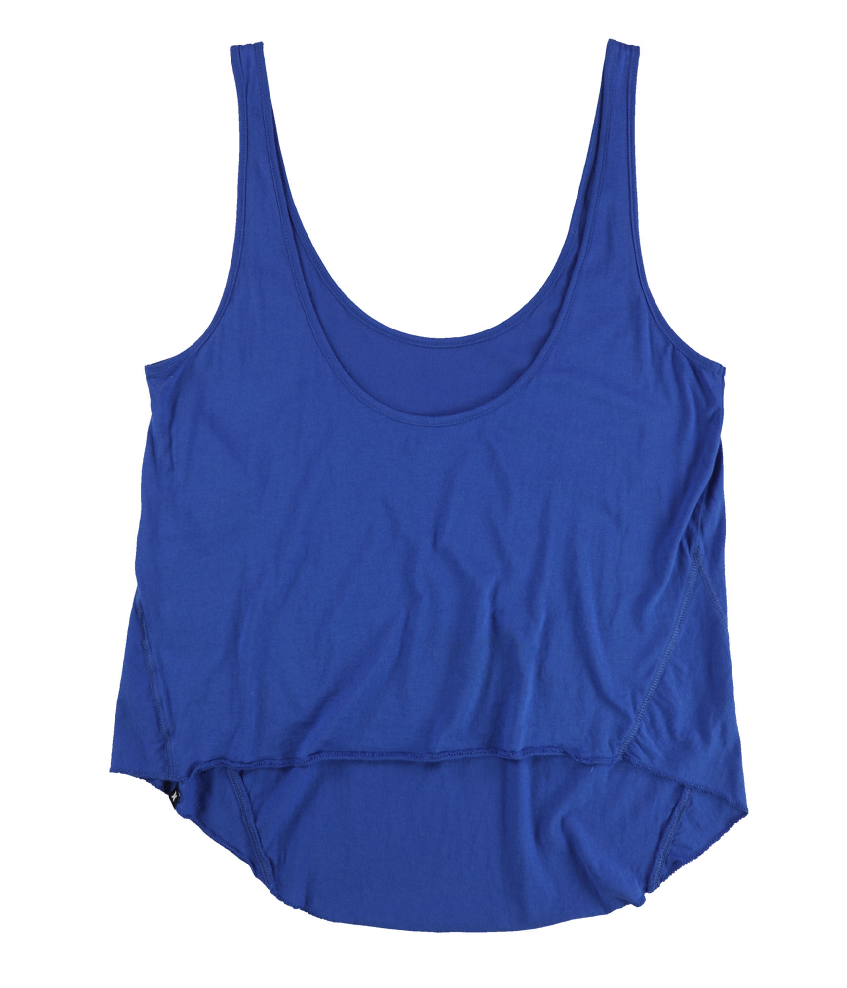 Camiseta sin mangas Hurley para mujer lisa dobladillo alto-bajo, azul, grande - Imagen 2 de 2