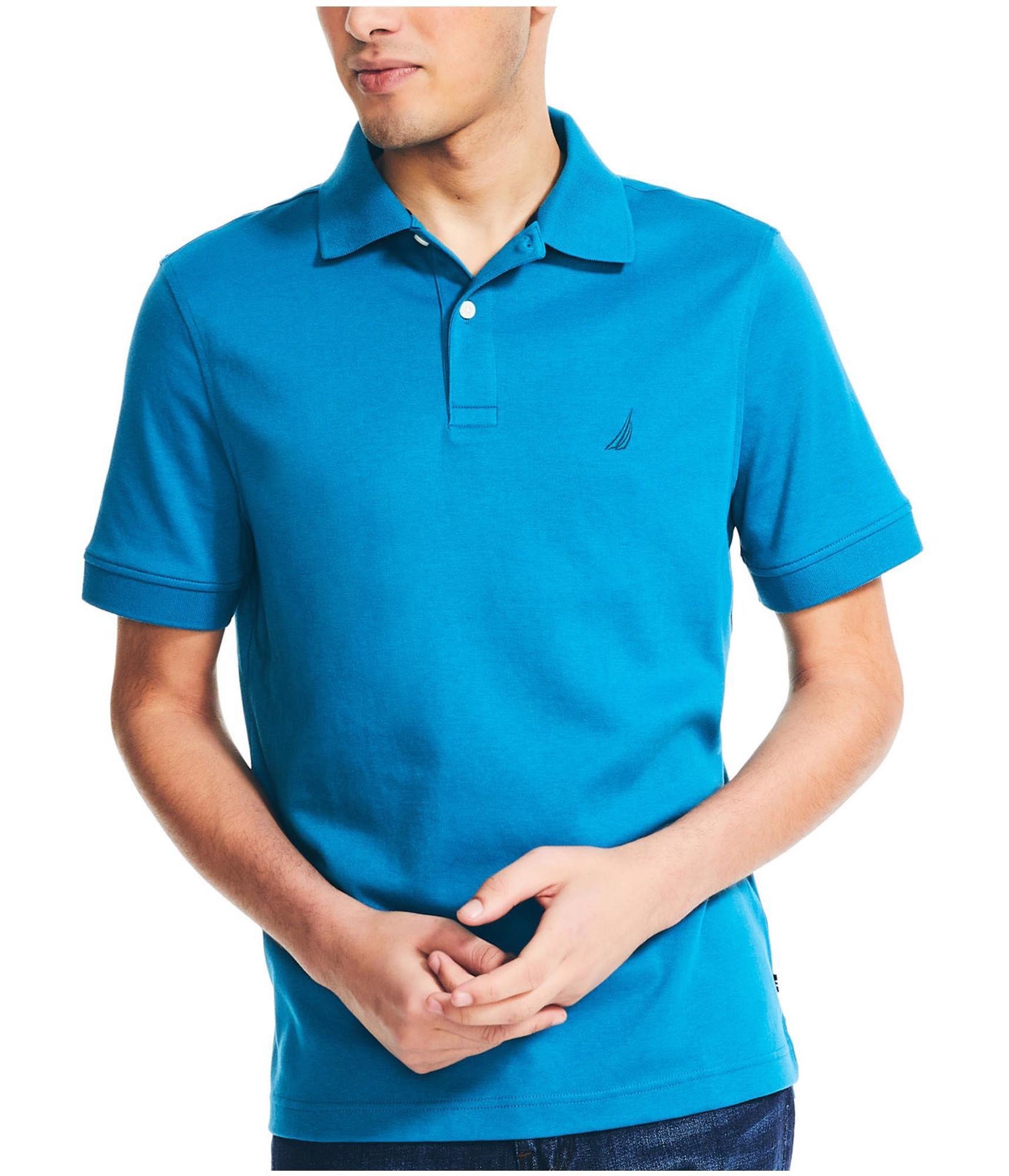 Nautica Mens Classic Fit Interlock Polo Shirt - Picture 2 of 4