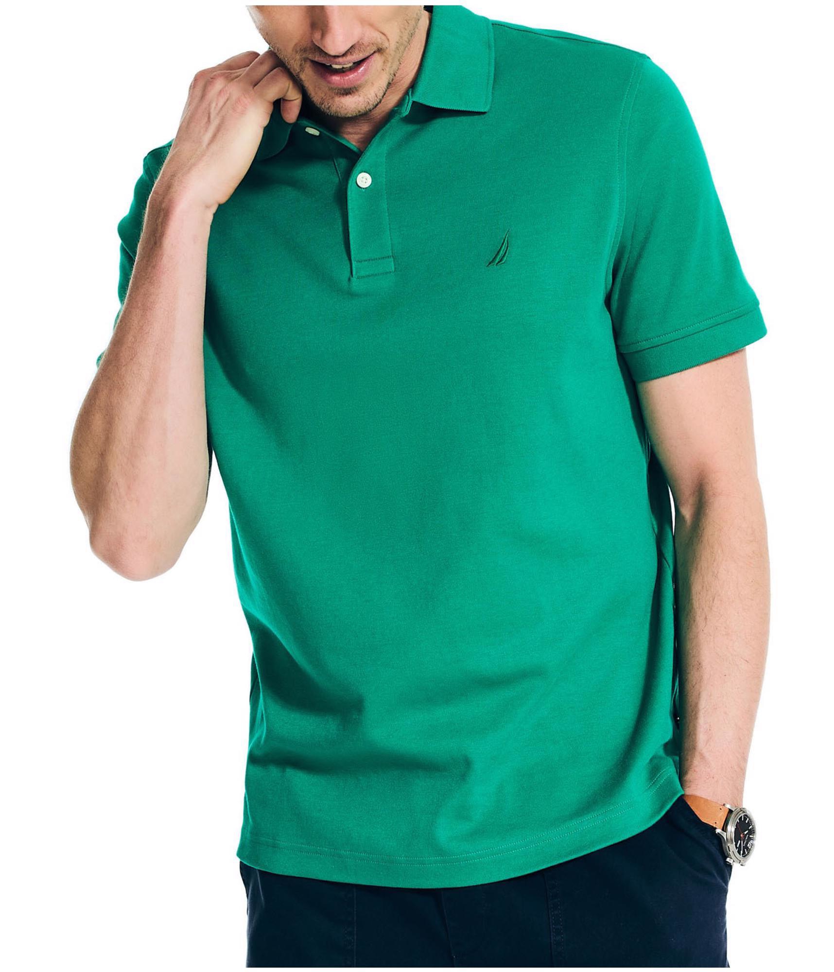 Nautica Mens Classic Fit Interlock Polo Shirt - Picture 4 of 4