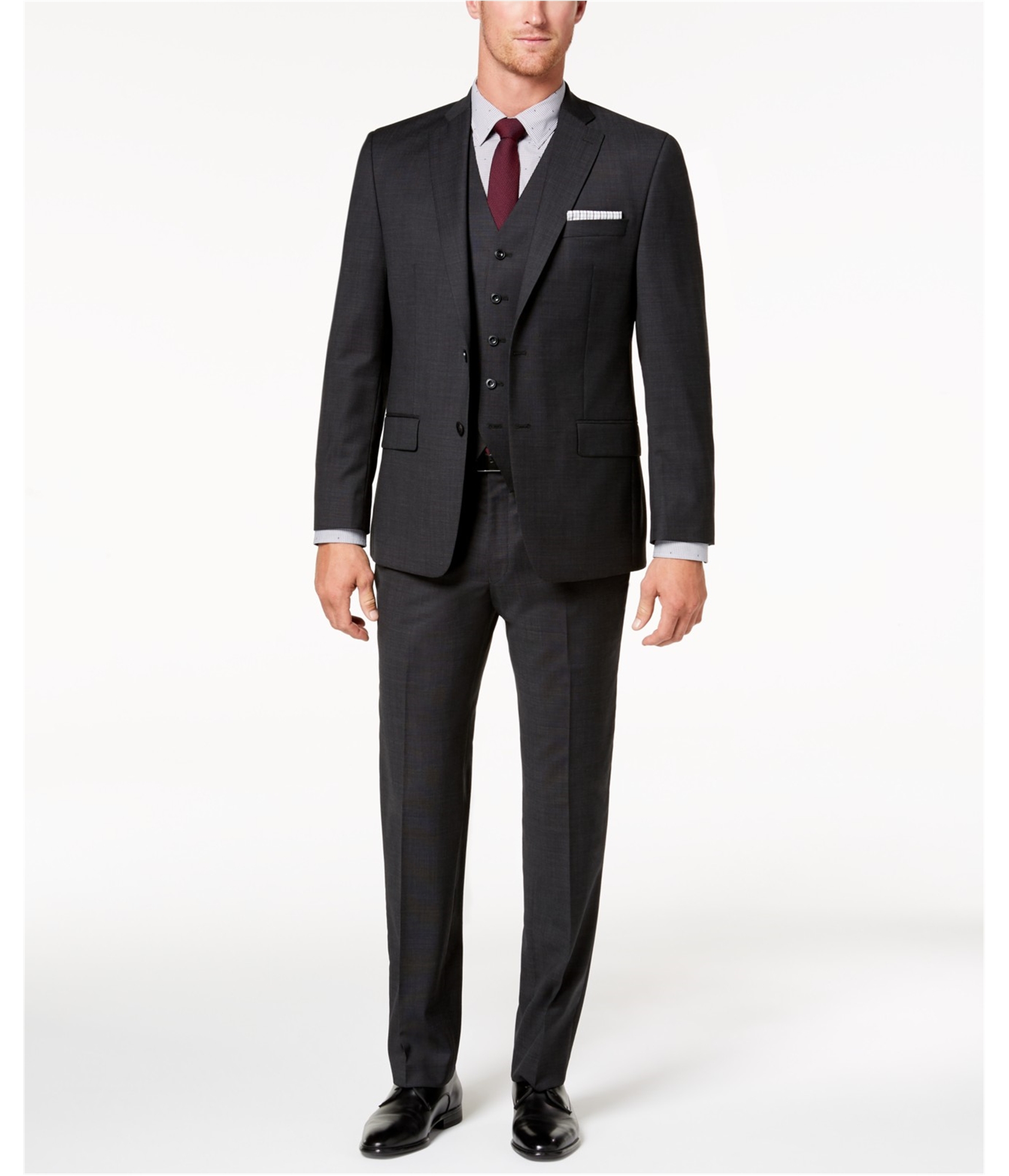 Мужской пиджак-блейзер Michael Kors от Kerrigan на двух пуговицах черный короткий 38 15290₽