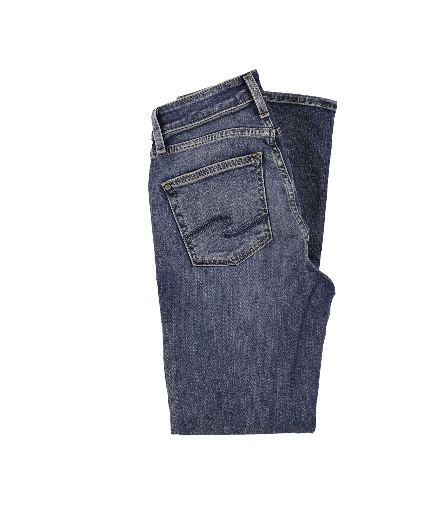 Silver Jeans Womens Solid Straight Leg Jeans - Picture 4 of 19