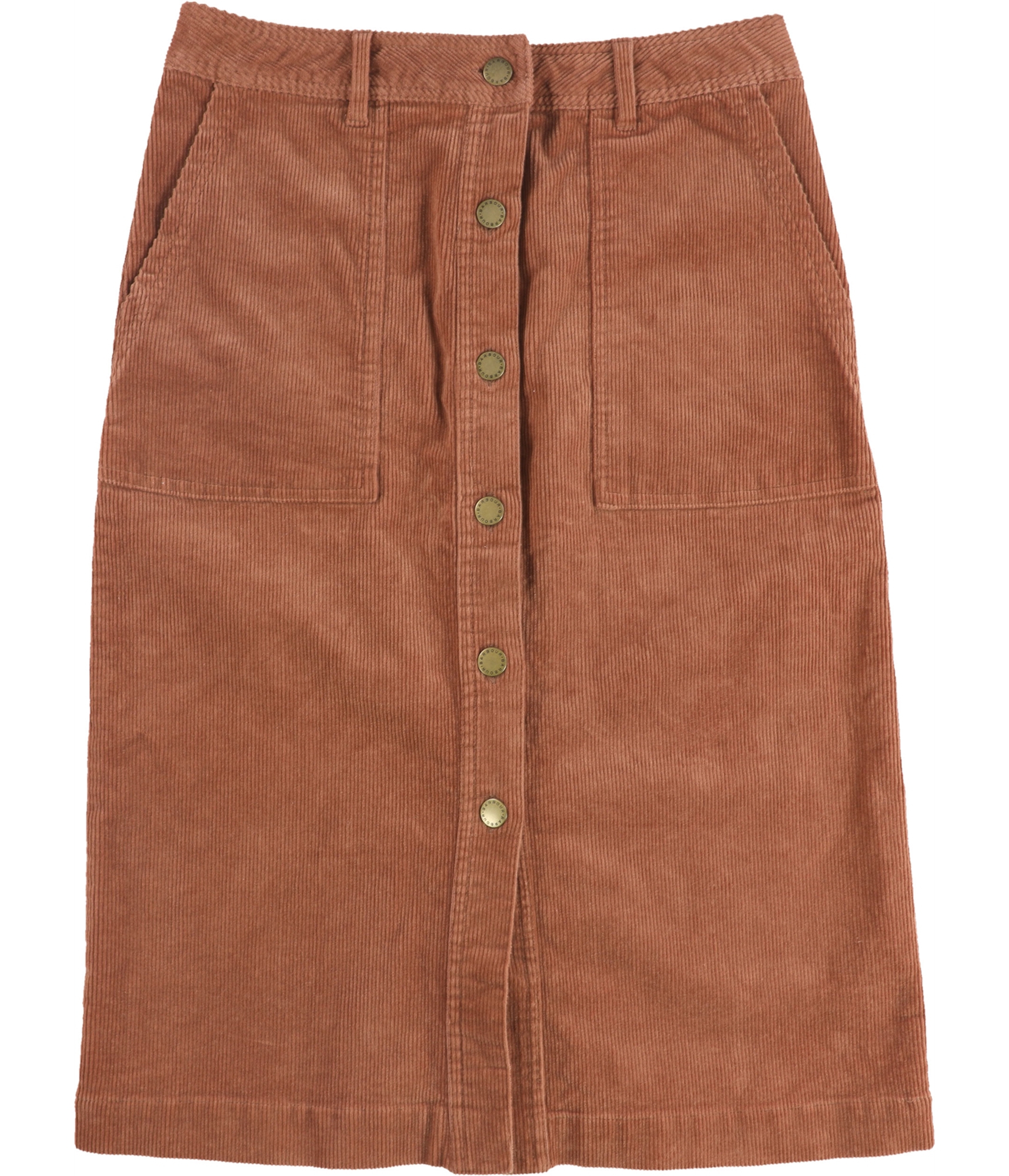Женская вельветовая юбка Barbour Rebecca, коричневая, 4