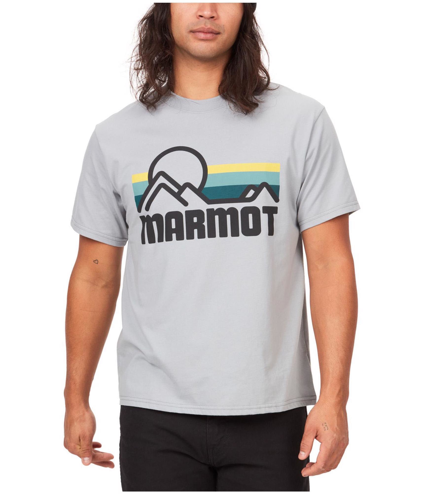 Мужская футболка с графическим логотипом Marmot Coastal серая S 3090₽
